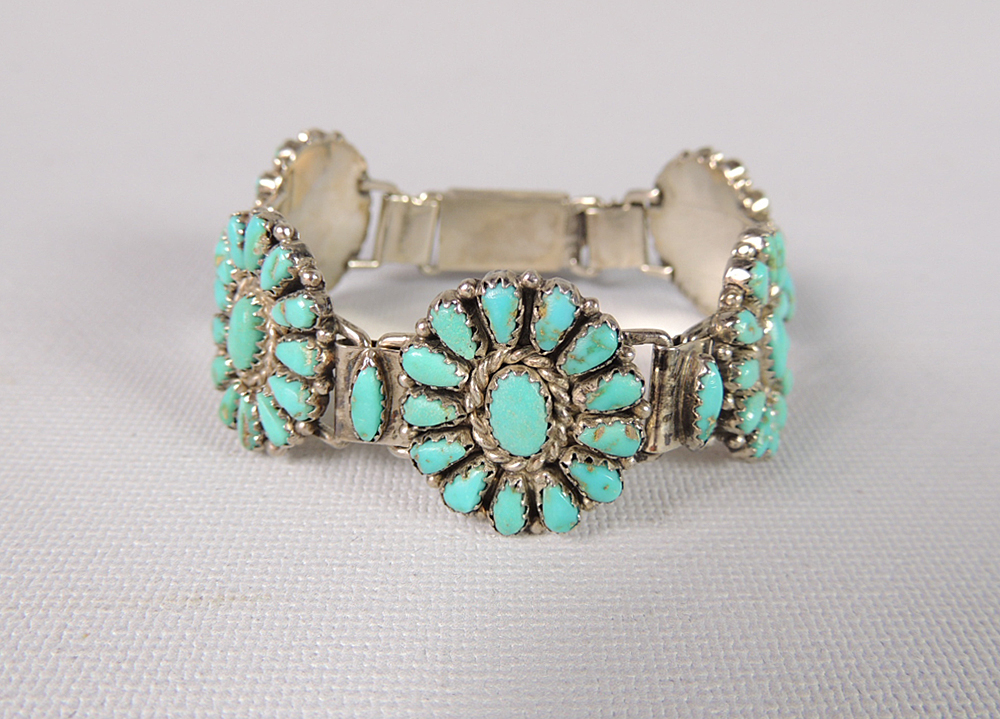 Silver and Turquoise Bracelet