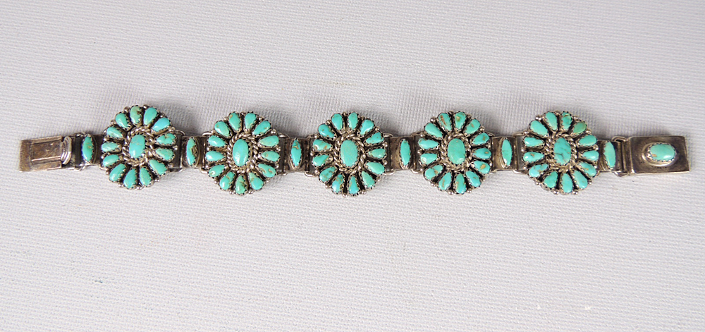 Silver and Turquoise Bracelet