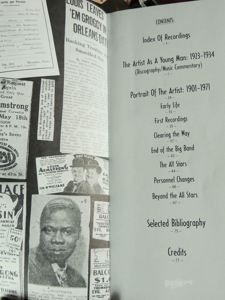 CD Box Set "Louis Armstrong Portrait of the Artist as a Young Man 1923-1934"