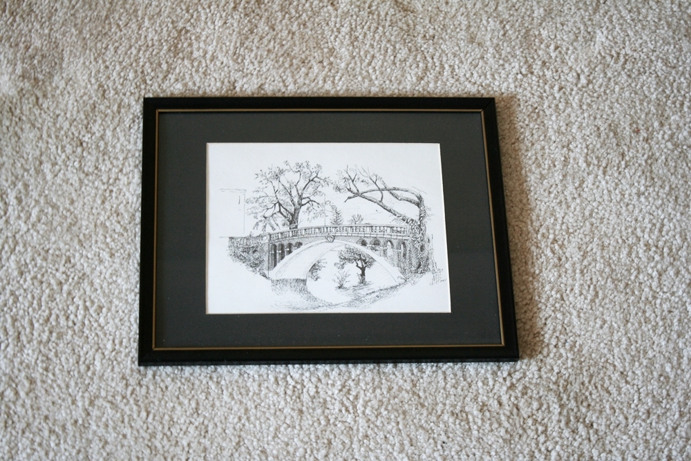 Original Ink Drawing of Eden Park
