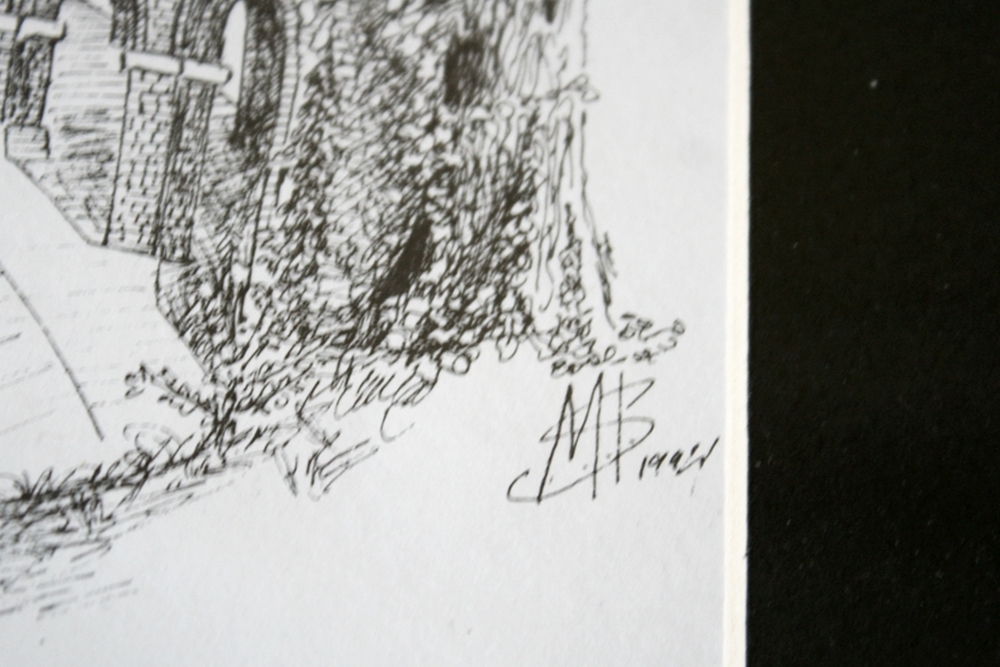 Original Ink Drawing of Eden Park