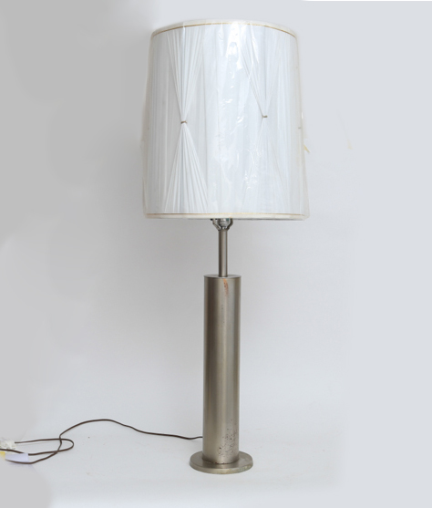 Modern Brushed Chrome Lamp