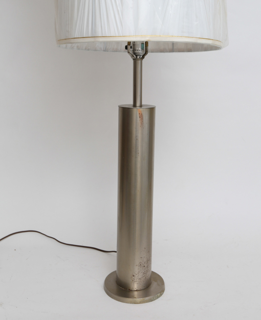 Modern Brushed Chrome Lamp