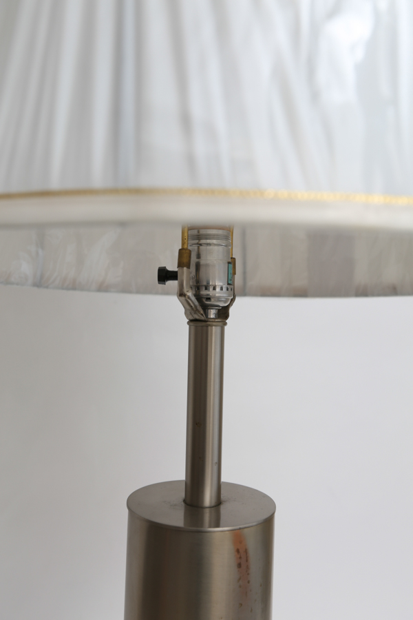 Modern Brushed Chrome Lamp