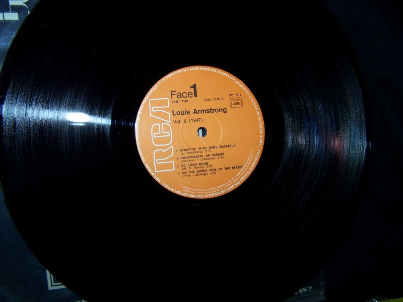 Louis Armstrong Jazz Trumpeter and Singer Vinyl LPs