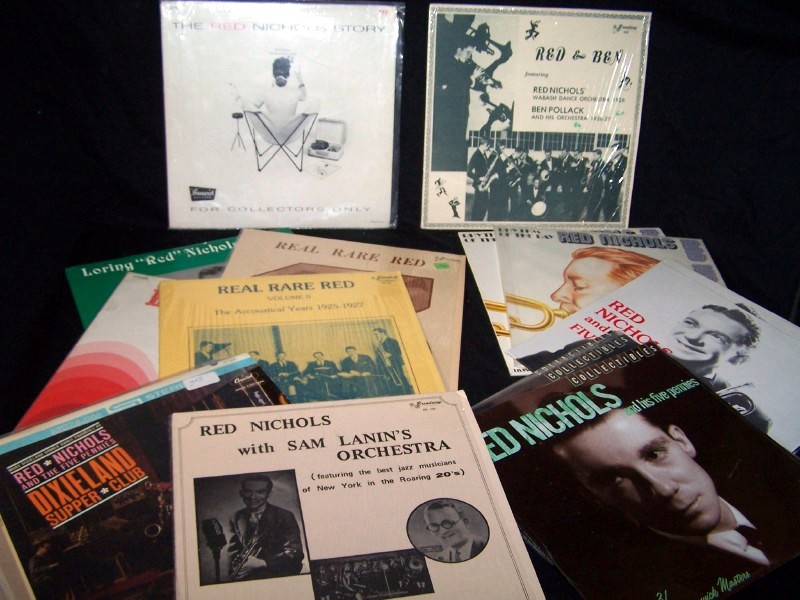 Jazz Trumpeters Muggsy Spanier, Jabbo Smith, and Red Nichols on Vinyl LPs