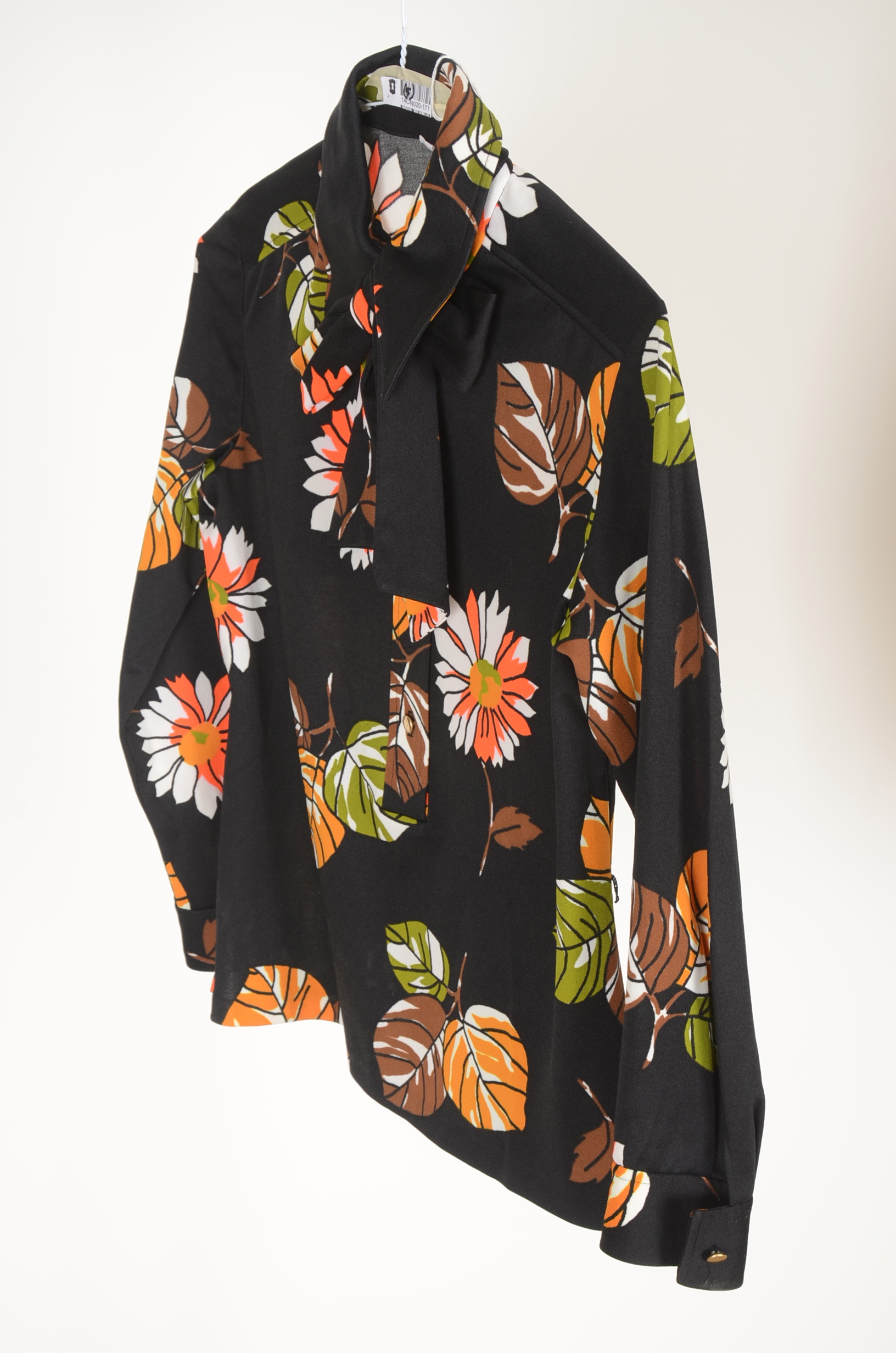 Collection of Five 70's Vintage Polyester Blouses