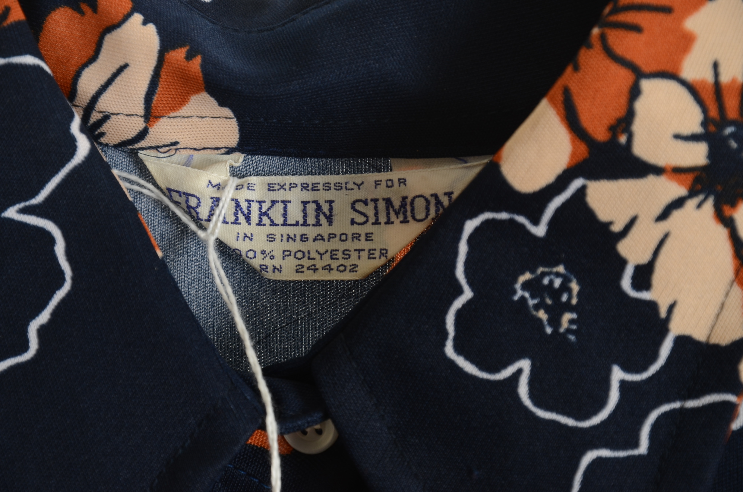 Collection of Five 70's Vintage Polyester Blouses