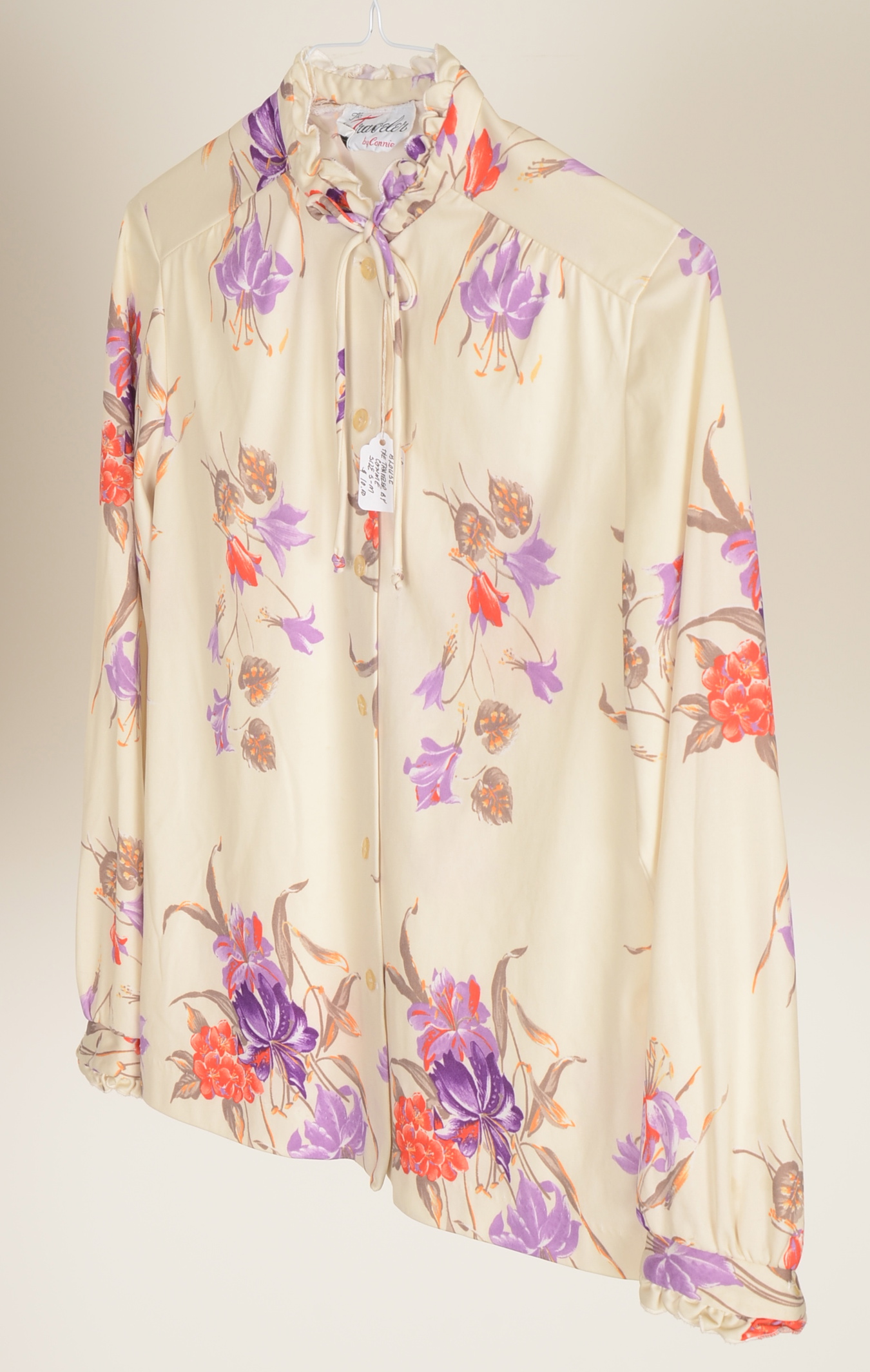 Collection of Five 70's Vintage Polyester Blouses