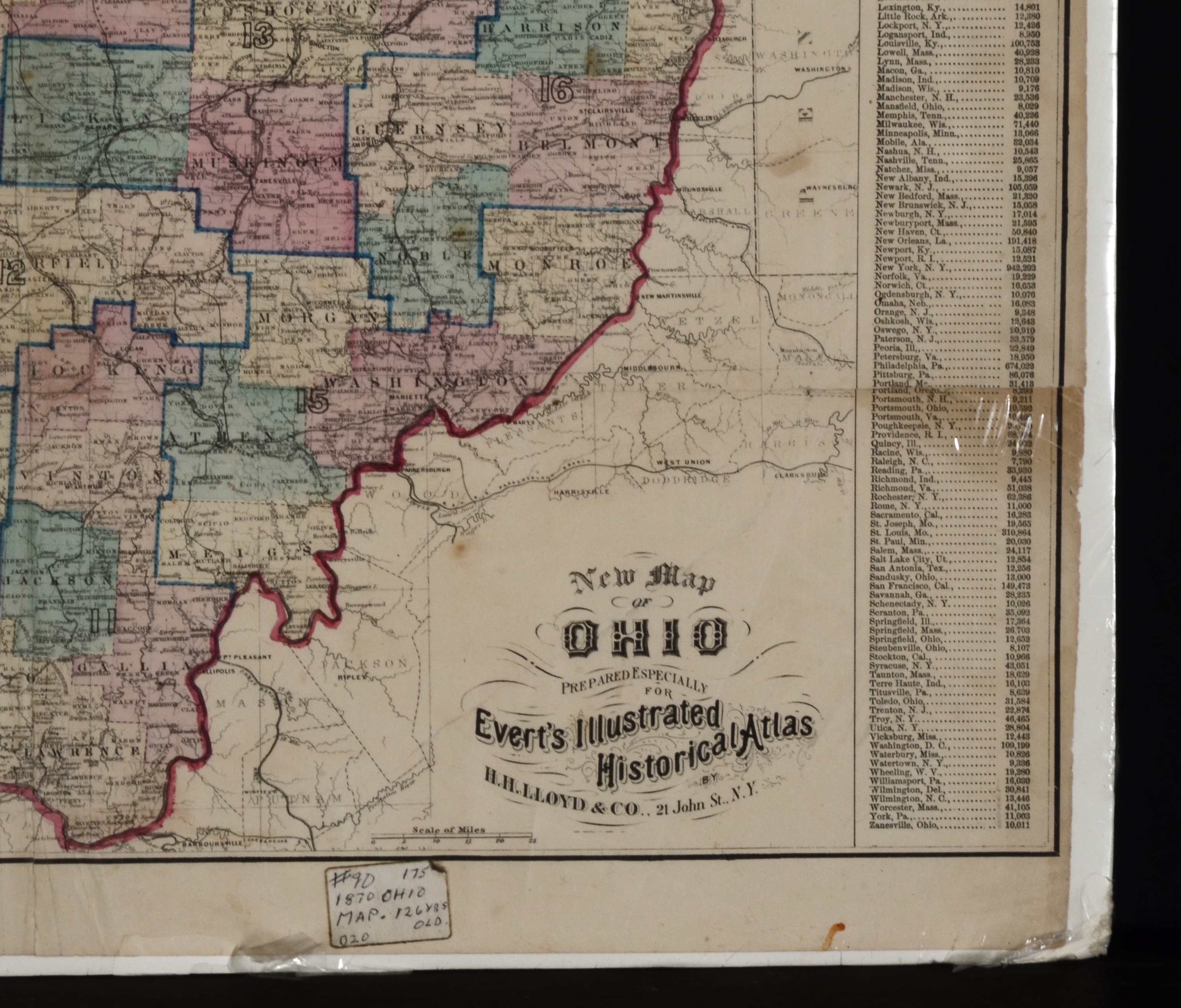 1870 Map Of Ohio
