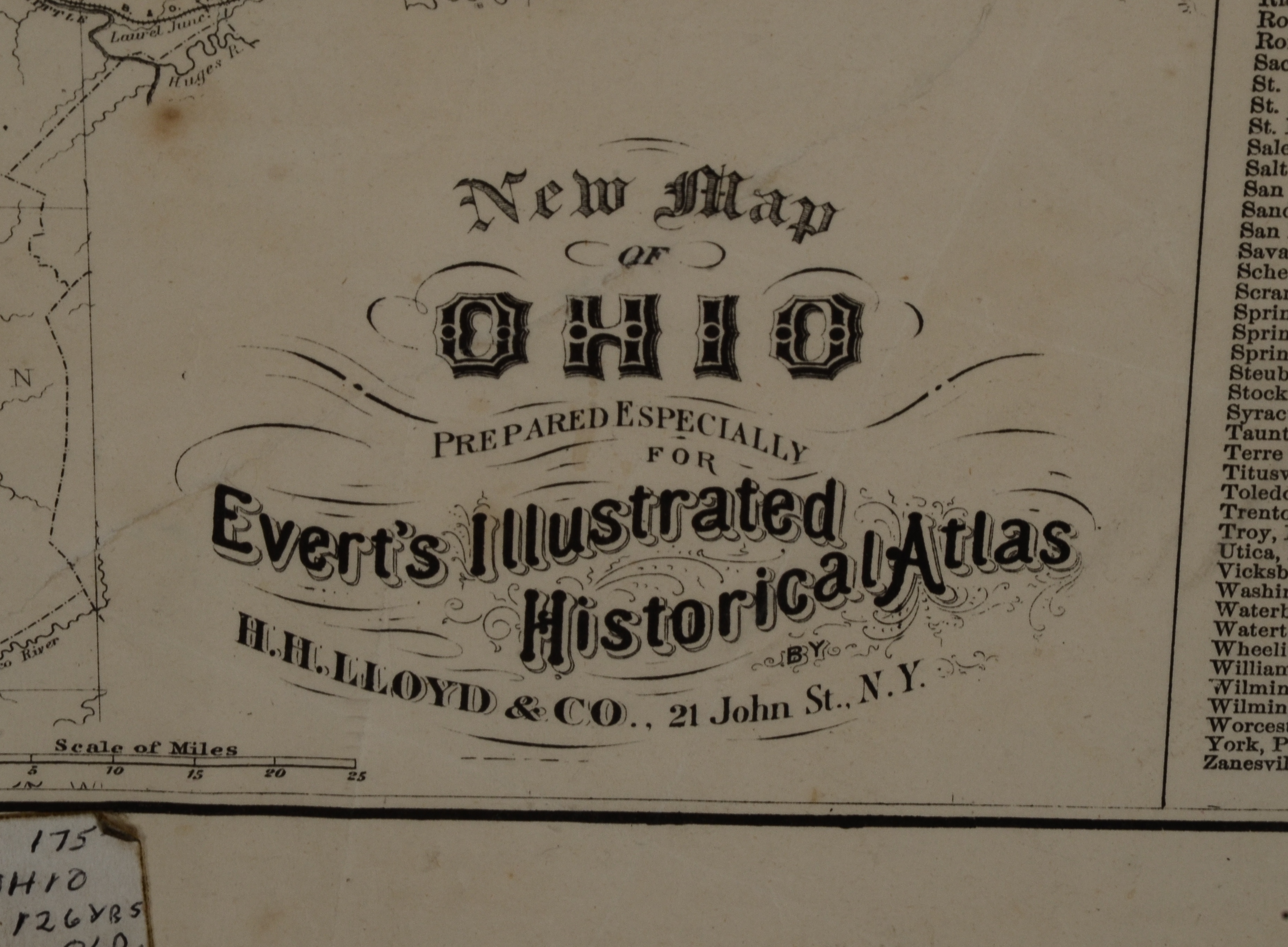 1870 Map Of Ohio