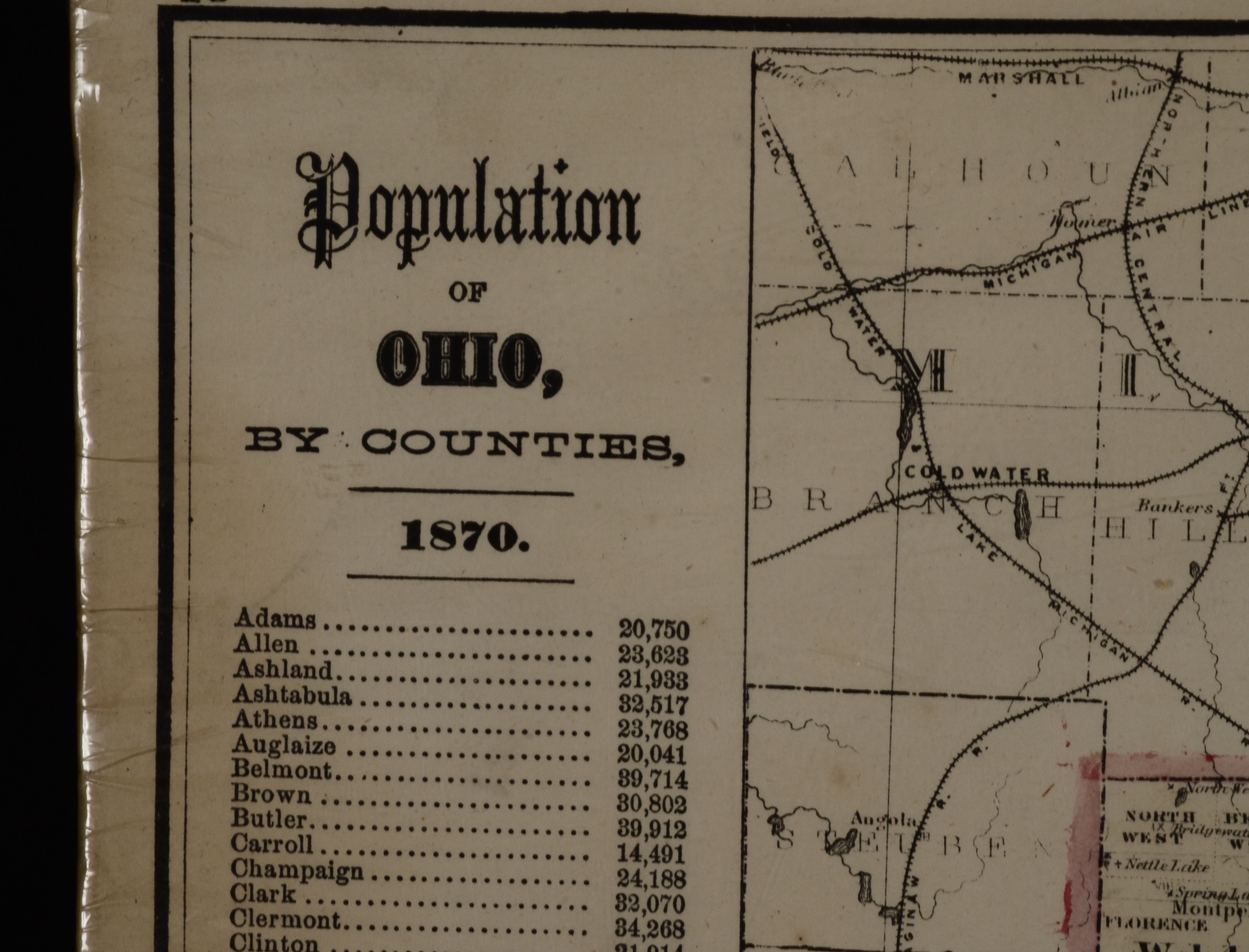 1870 Map Of Ohio