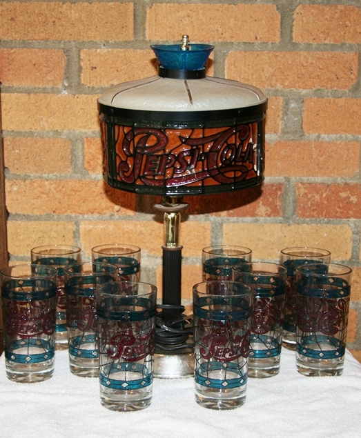 Pepsi Cola Glass and Lamp Collection