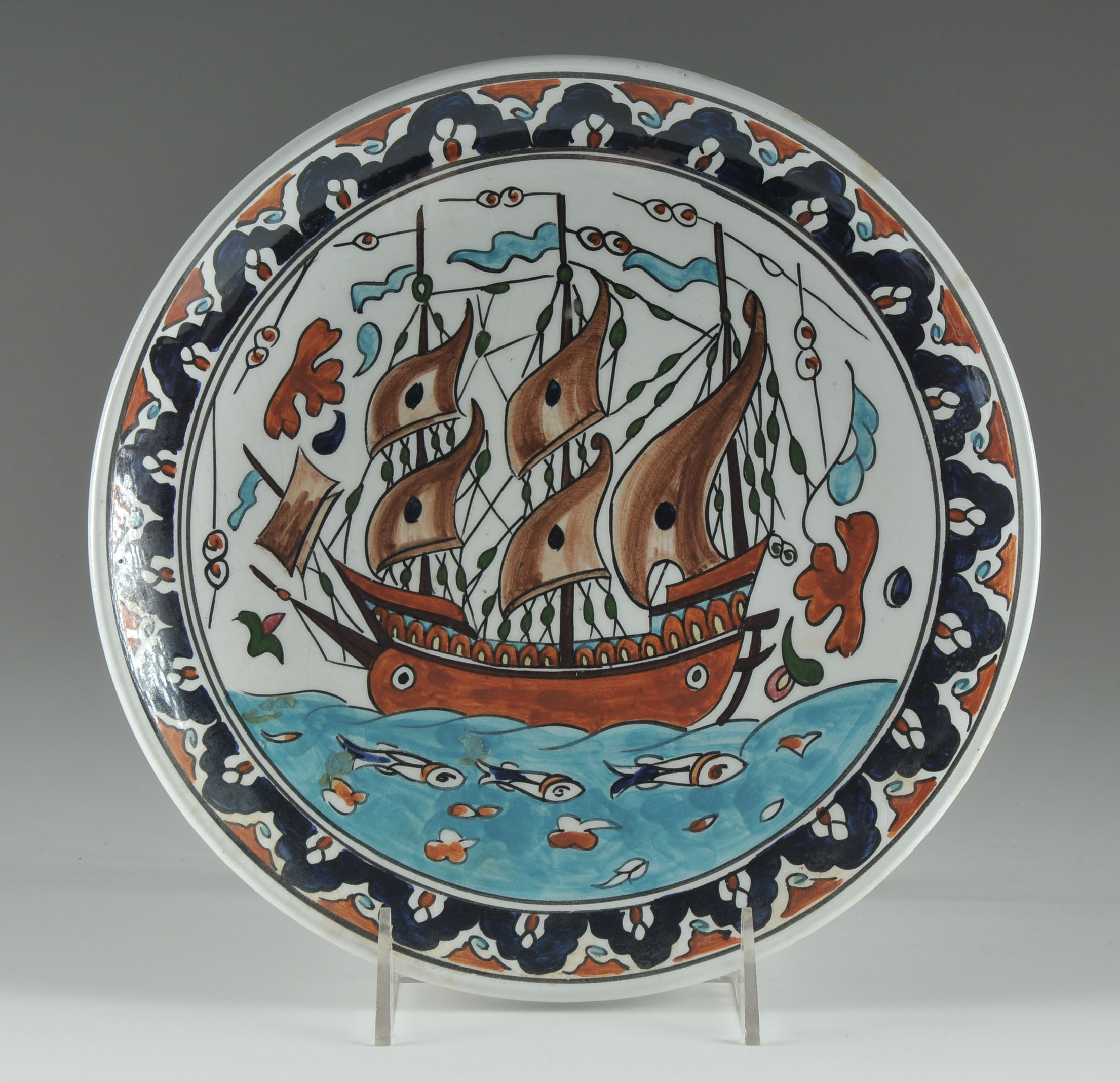 Hand-Painted Greece Decorative Plates