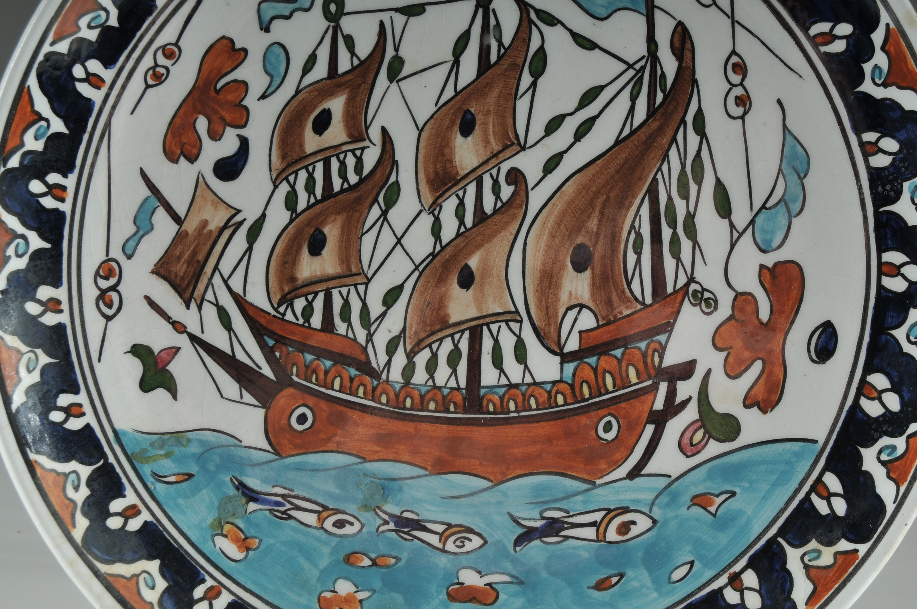 Hand-Painted Greece Decorative Plates