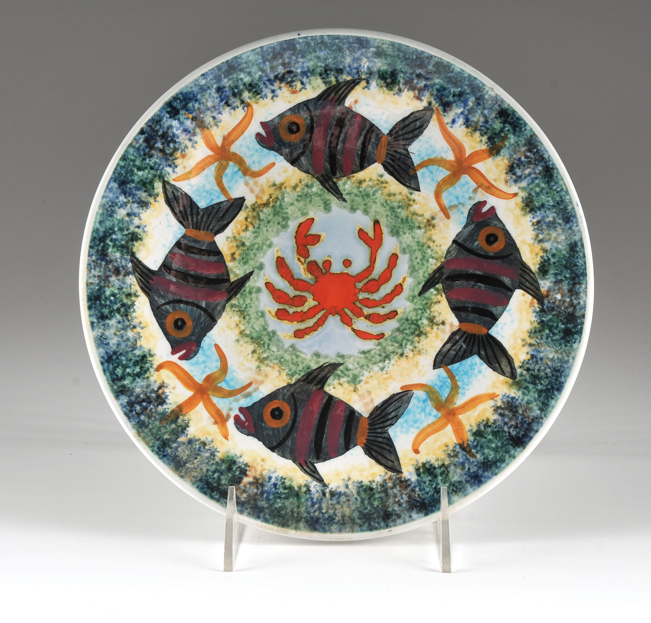 Hand-Painted Greece Decorative Plates