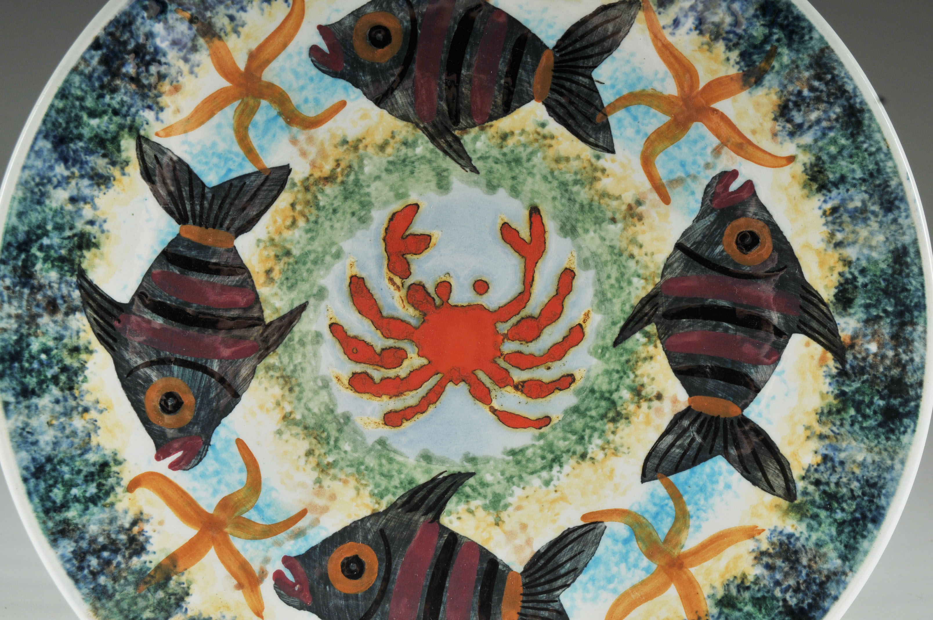 Hand-Painted Greece Decorative Plates