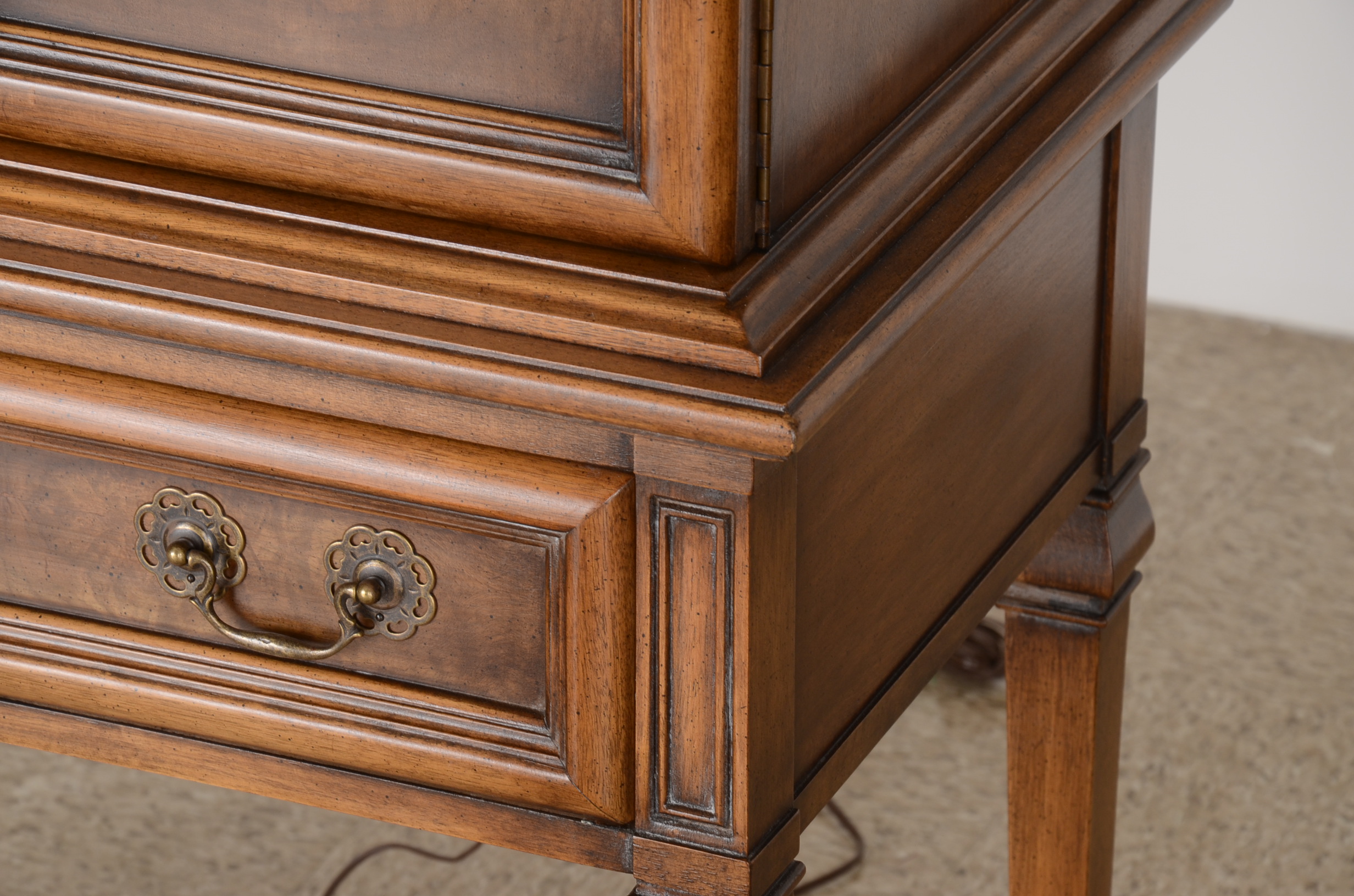 Free-Standing Wood Mini Bar