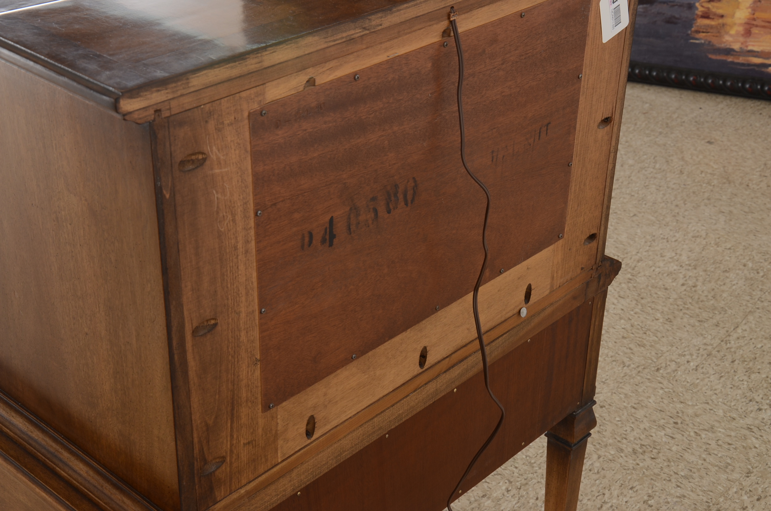 Free-Standing Wood Mini Bar