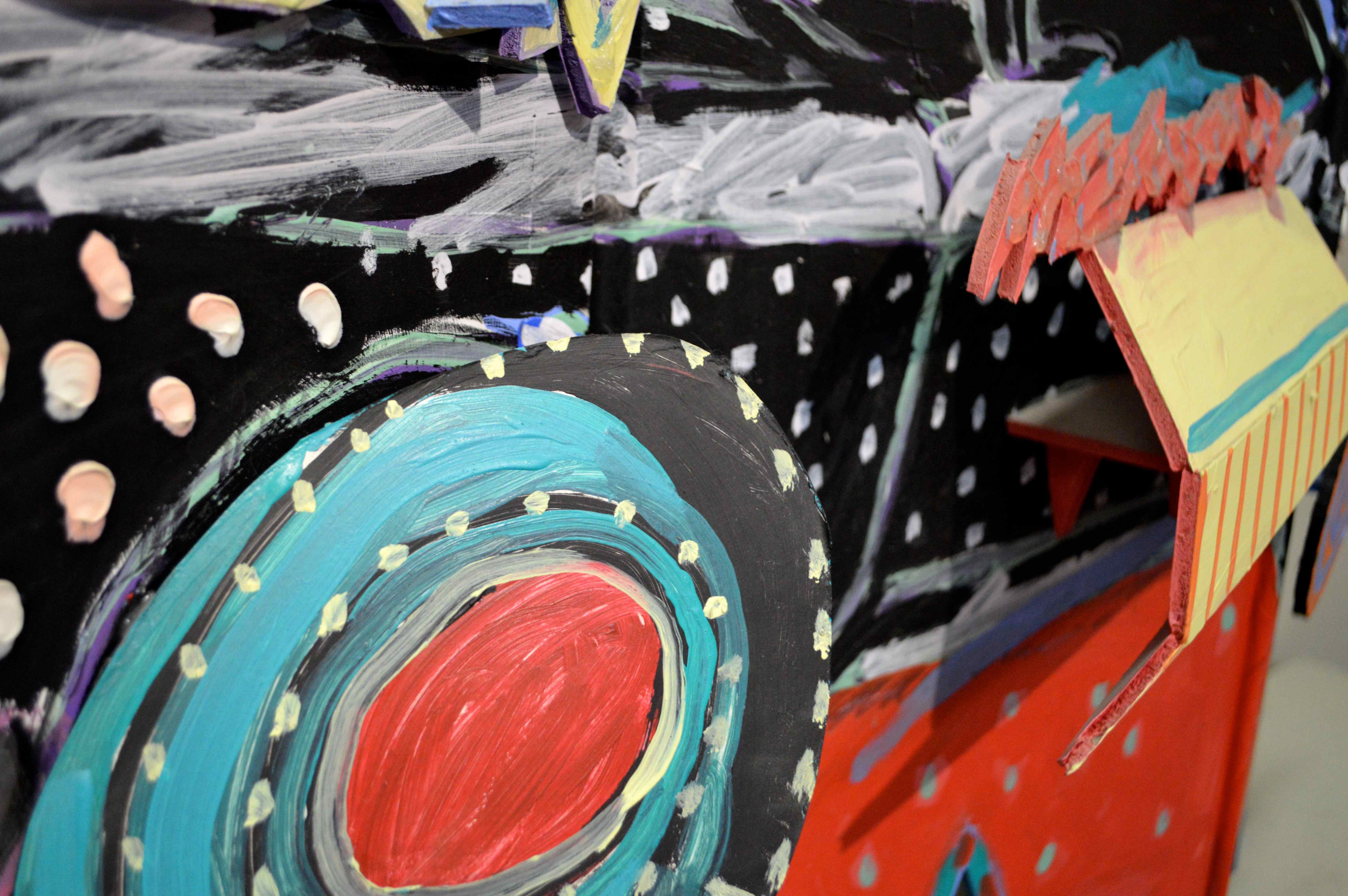 Three-Dimensional Reversible Art with Cut-Outs