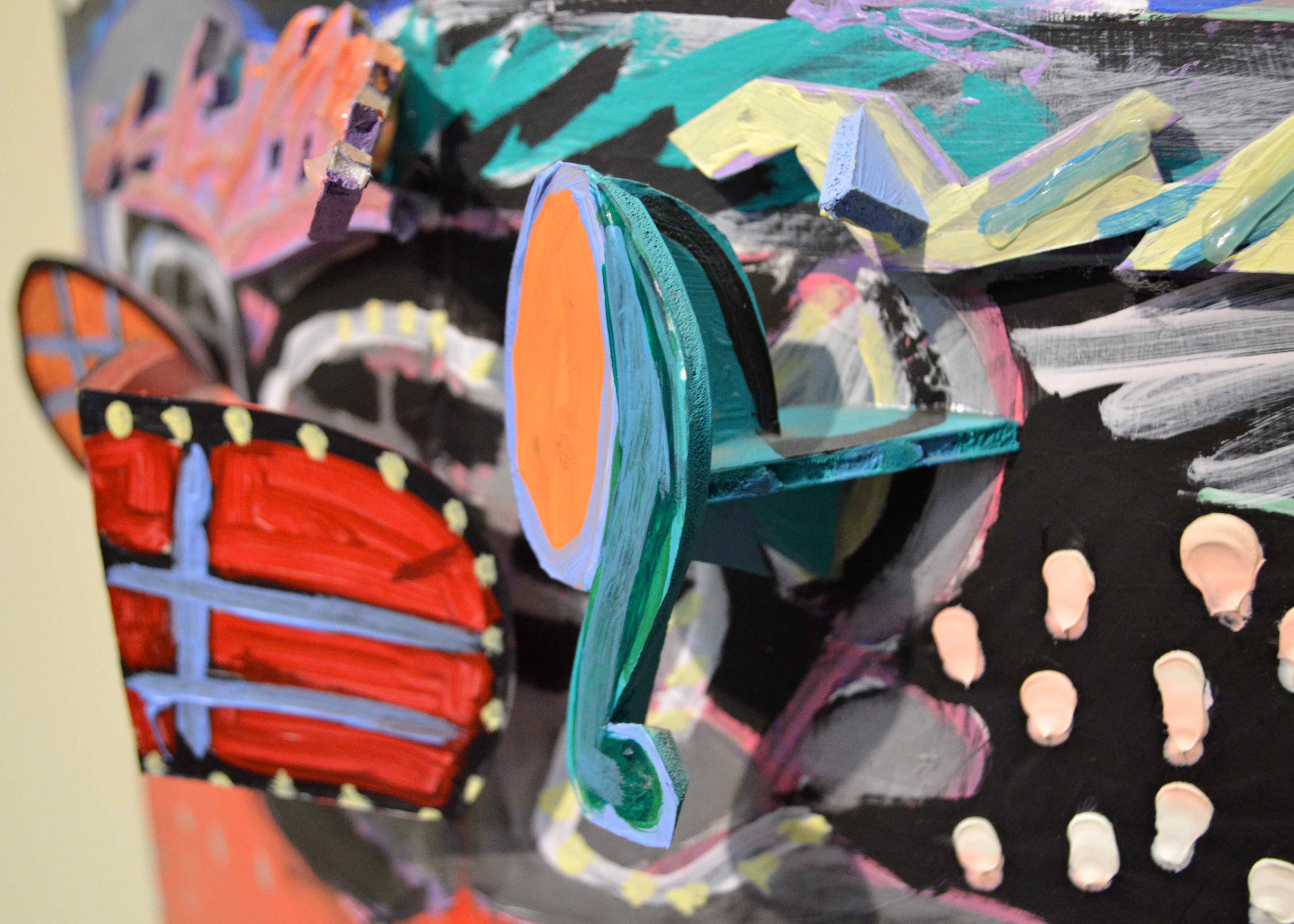 Three-Dimensional Reversible Art with Cut-Outs