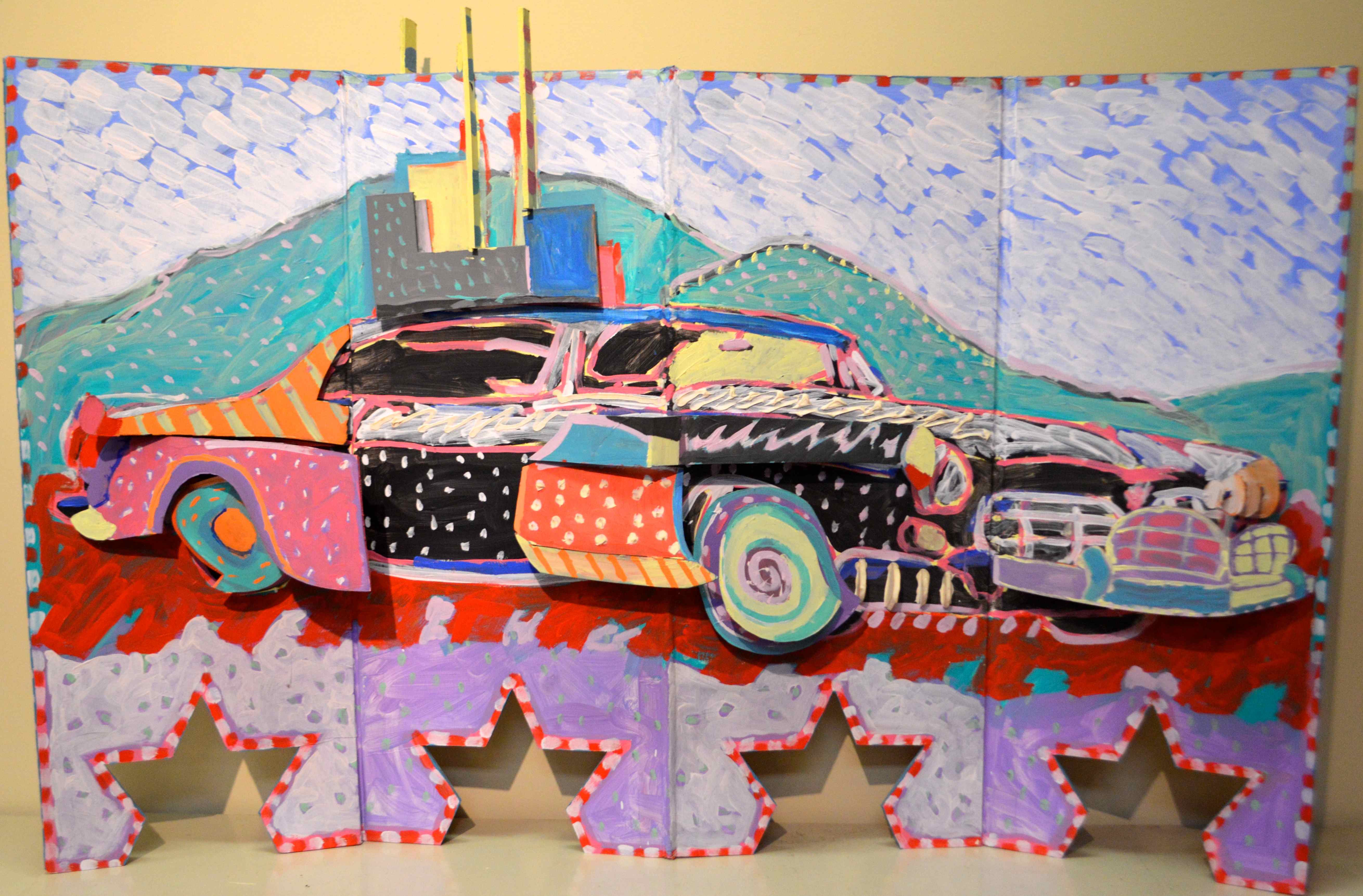 Three-Dimensional Reversible Art with Cut-Outs