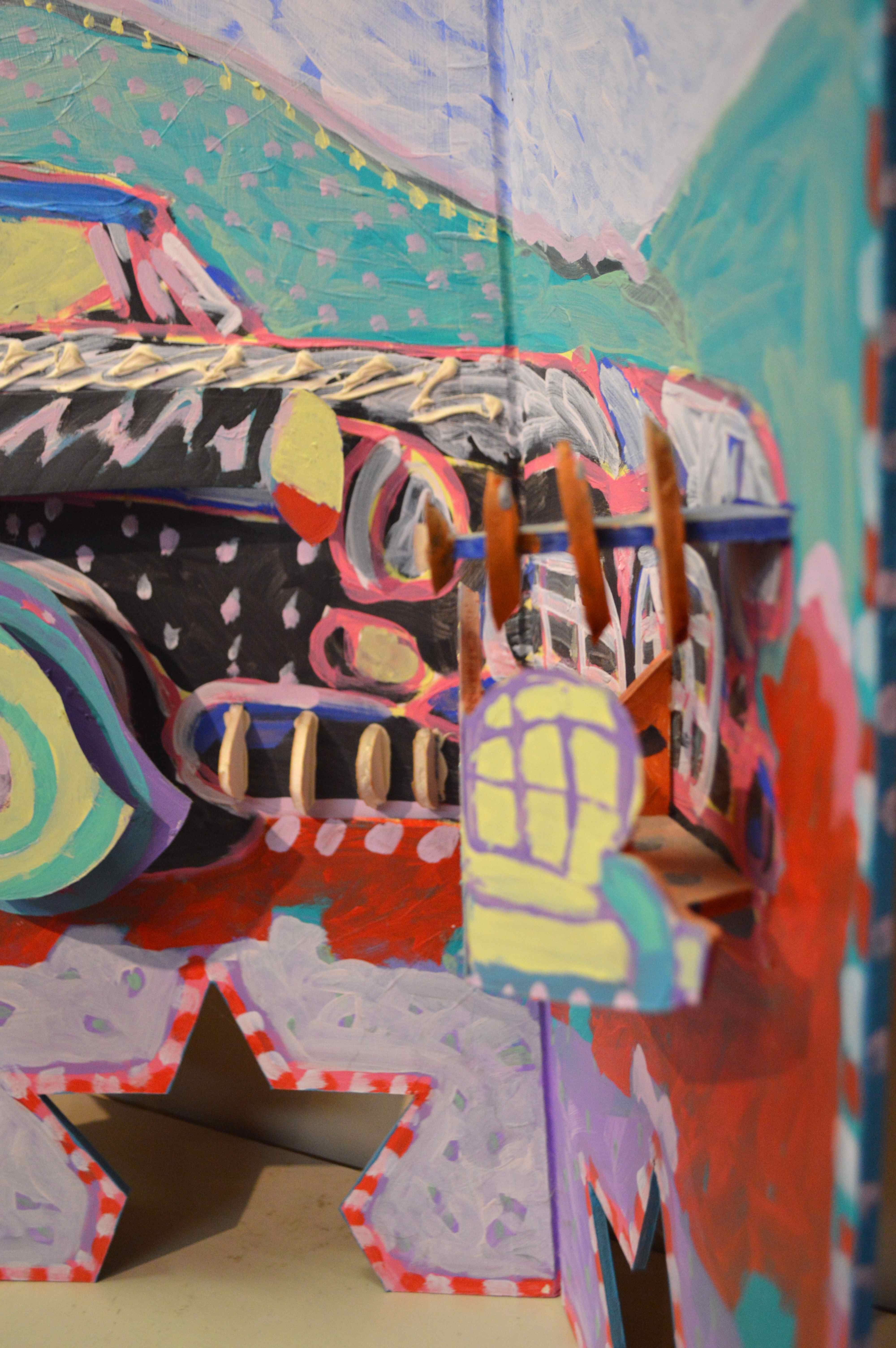 Three-Dimensional Reversible Art with Cut-Outs