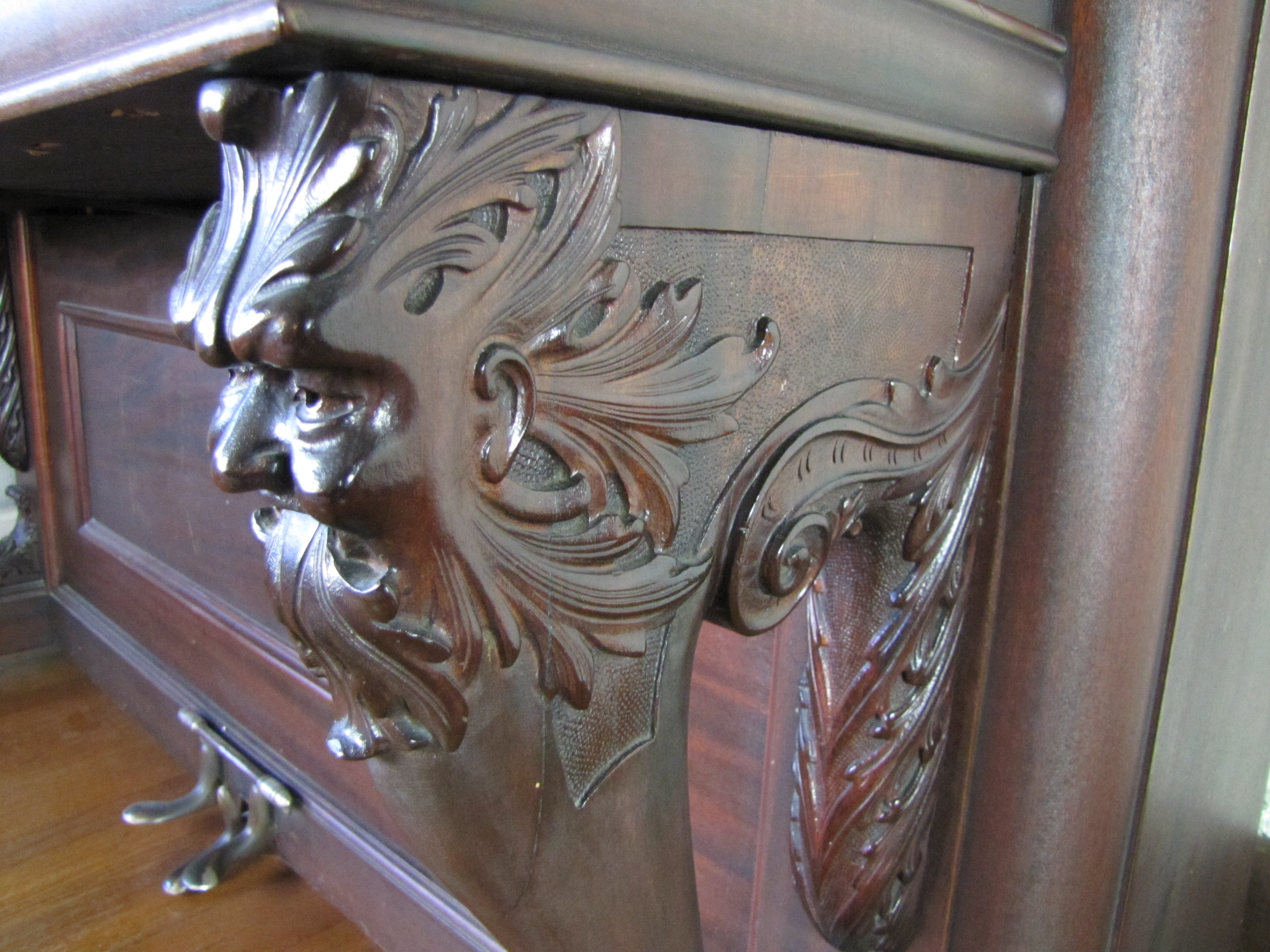 Victorian Wurlitzer Highly Carved Upright Piano  