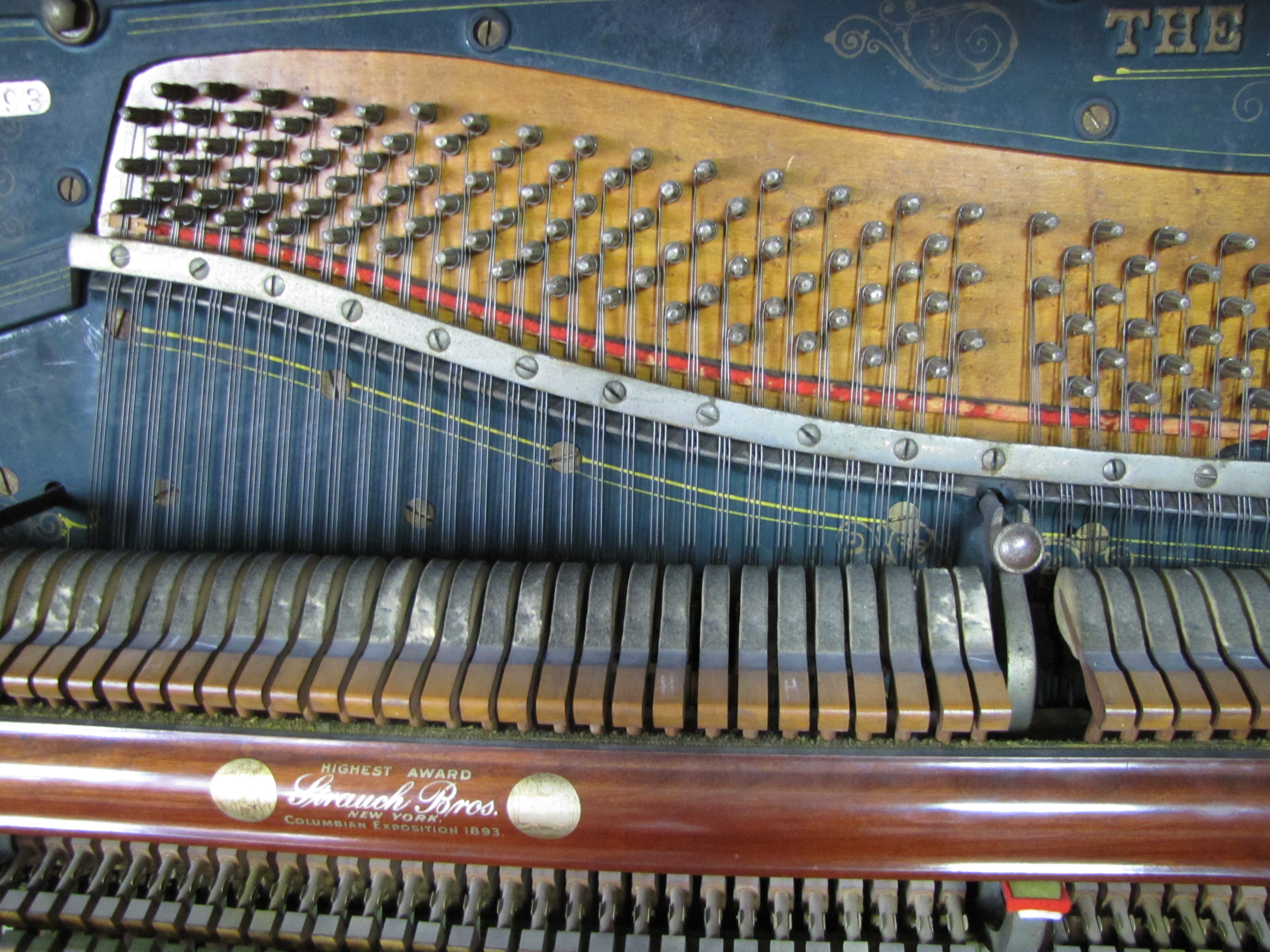 Victorian Wurlitzer Highly Carved Upright Piano  