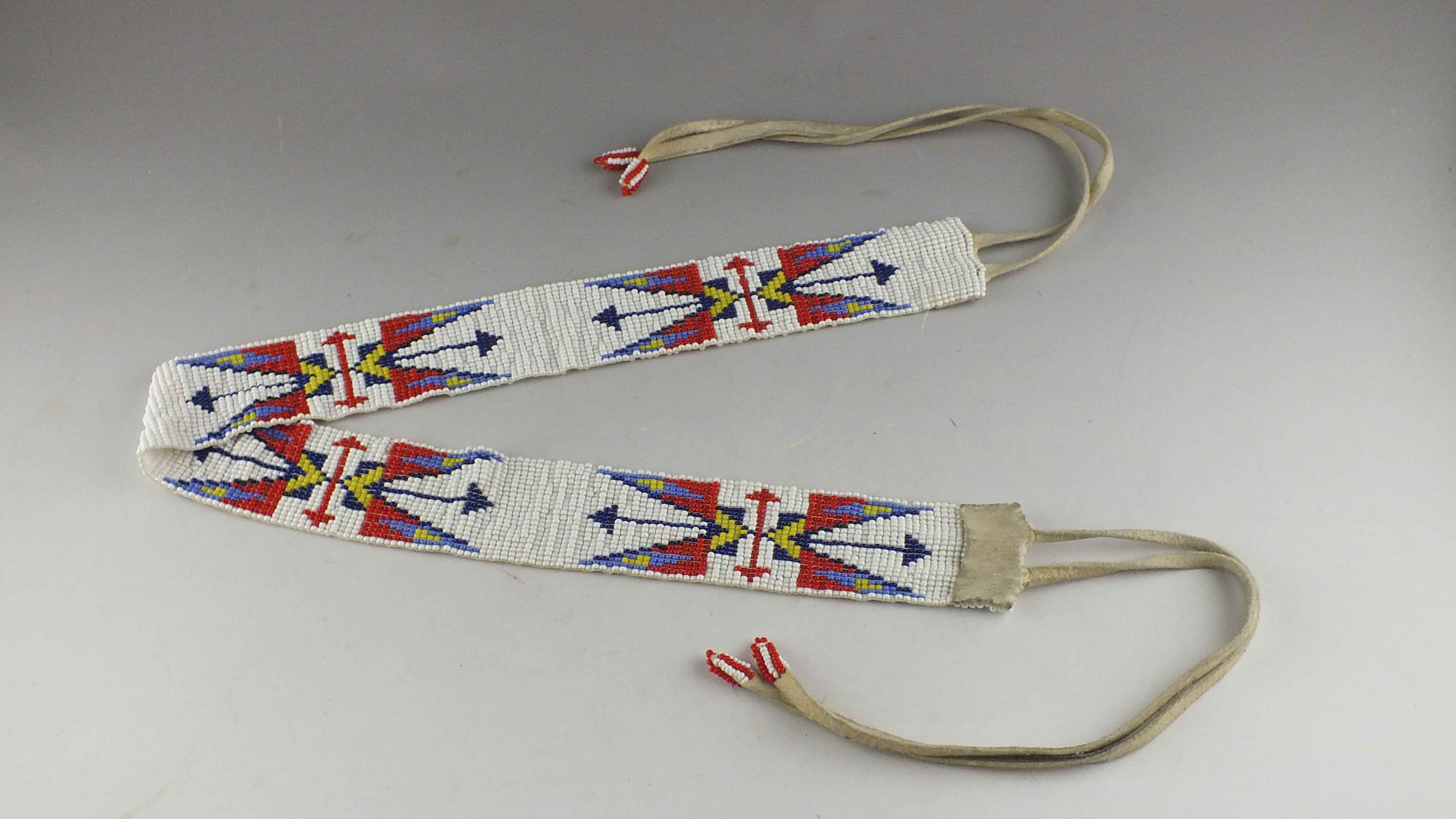 Native American Beaded Belt