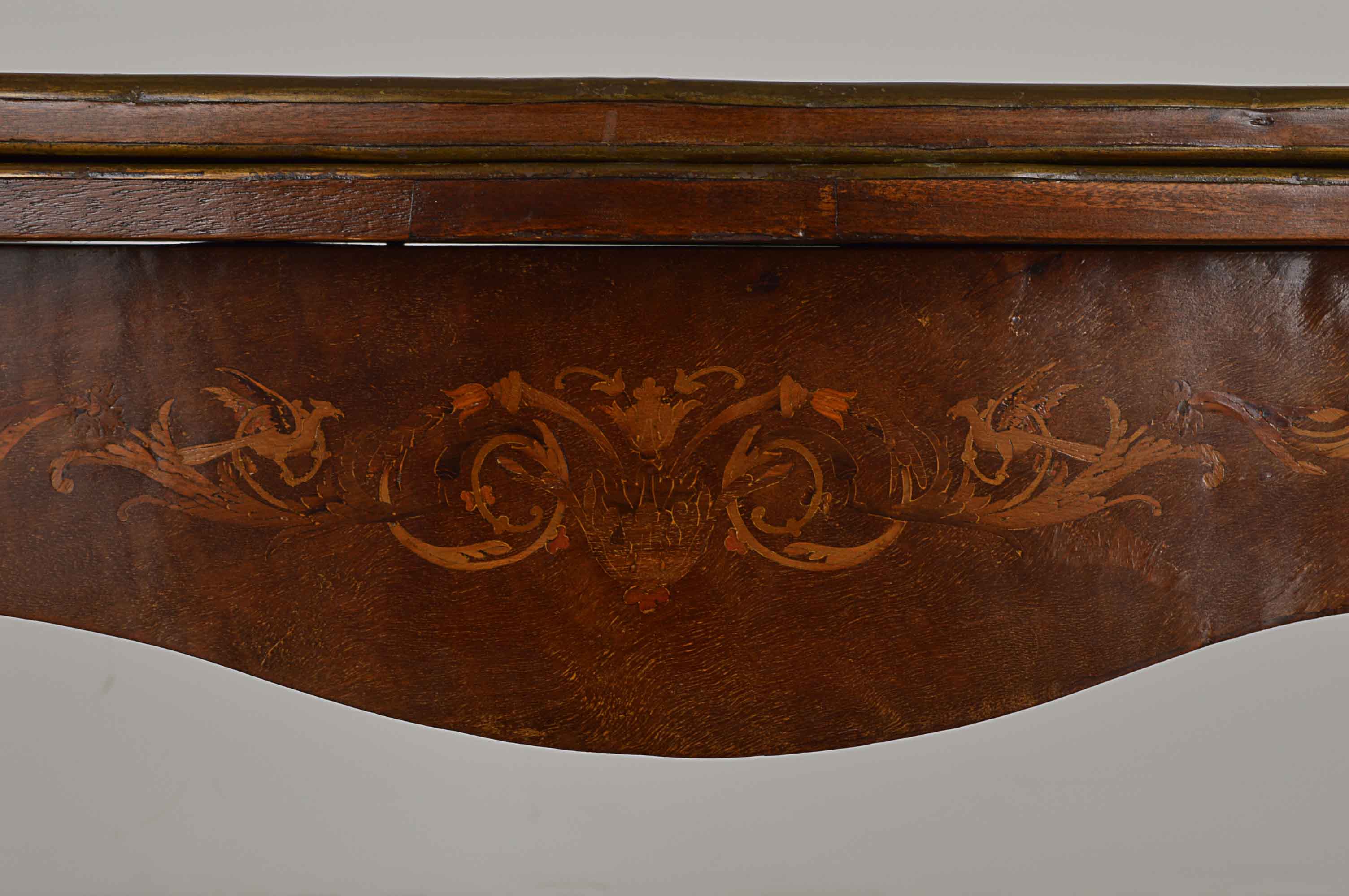 Amazing Louis XV-Style Marquetry Inlaid Card Table 