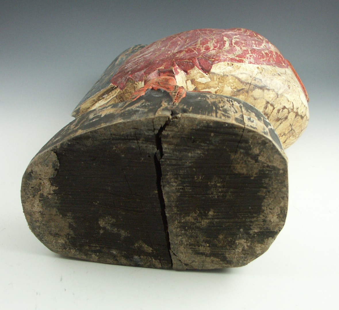 Hand-Carved Wood Painted Rooster