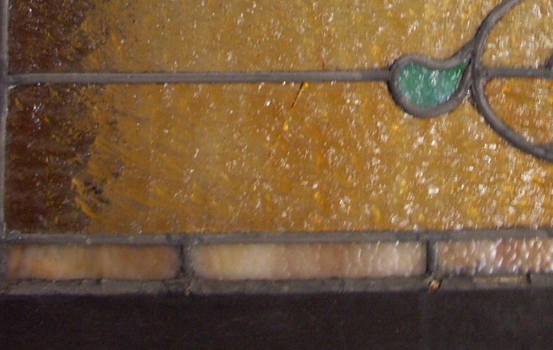 Antique Leaded Glass Transom Window