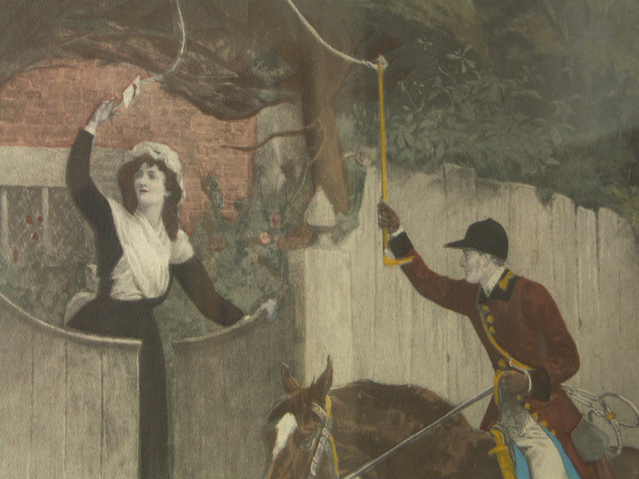 1901 S. E. Waller Framed Print 'The Huntsman's Courtship'