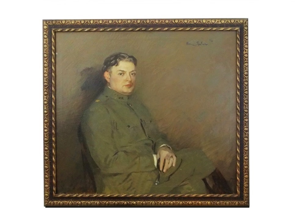 An original Portait Painting by Theodore Van Soelen of Dr. Henry Dunham, 1921