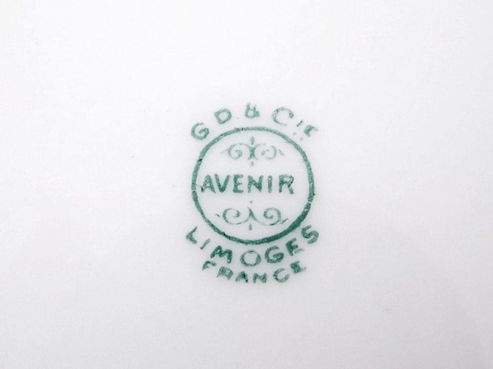 Antique Limoges France Avenir Octagonal G, D & Cie Dinnerware 