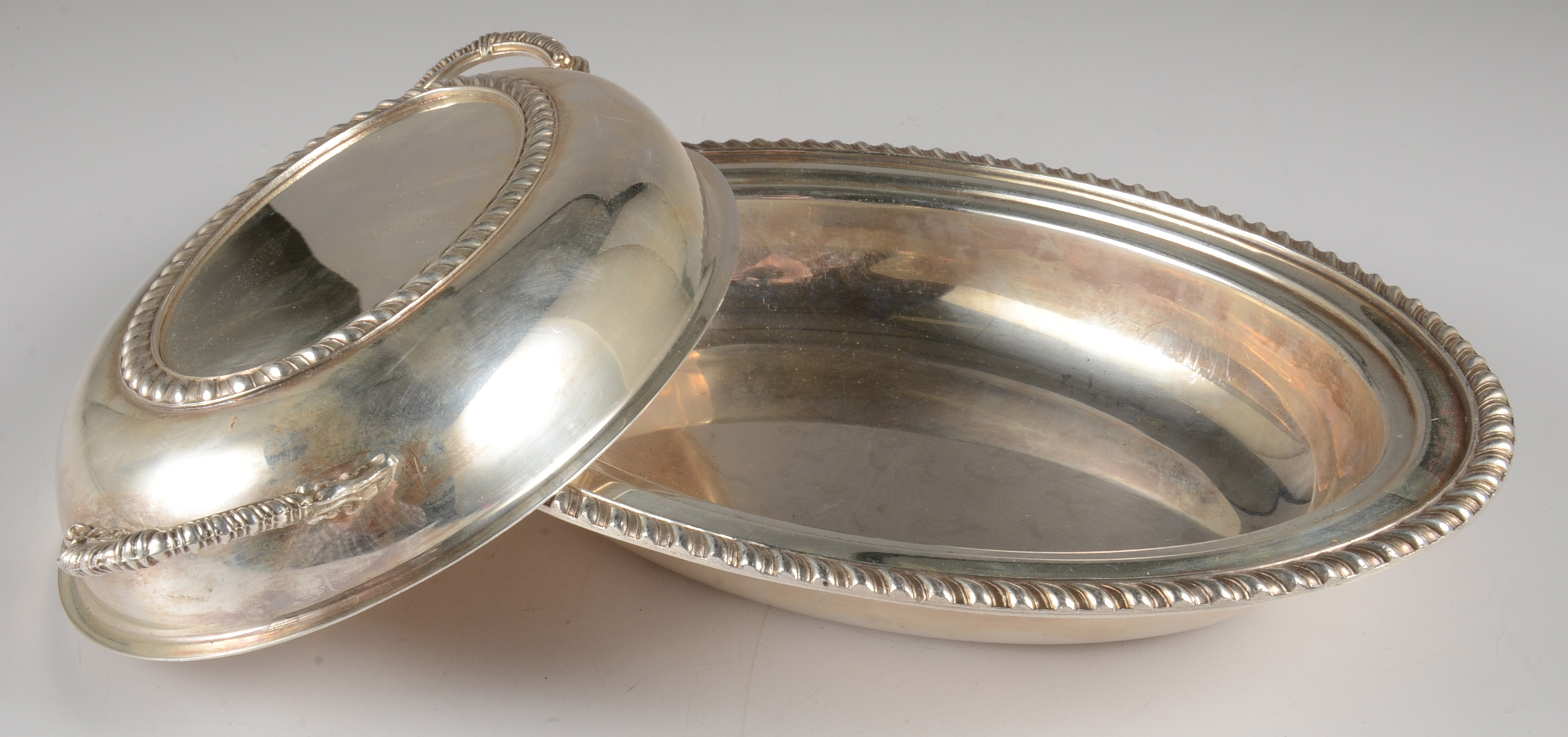 Silver Plate Lidded Dish