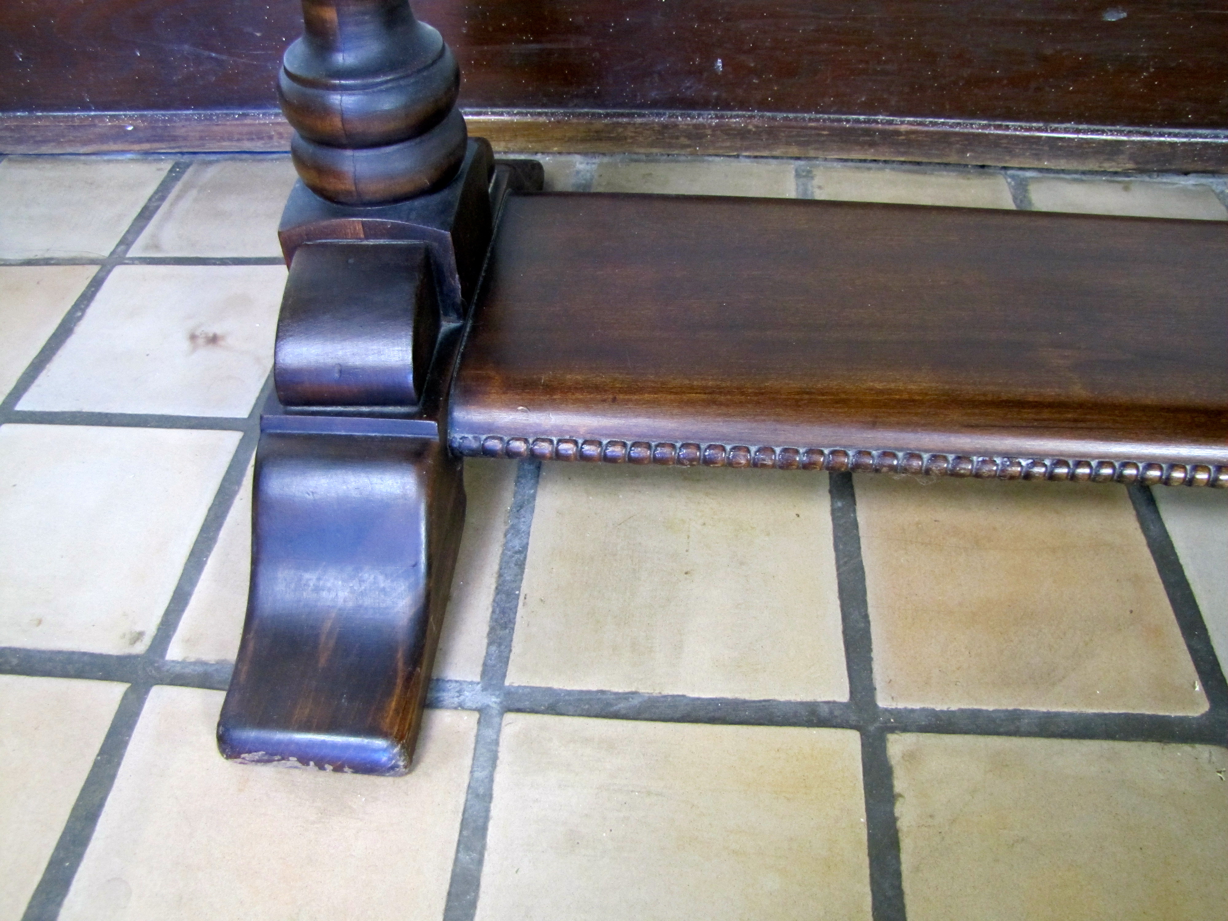Early 1900’s Carved Walnut Library Table