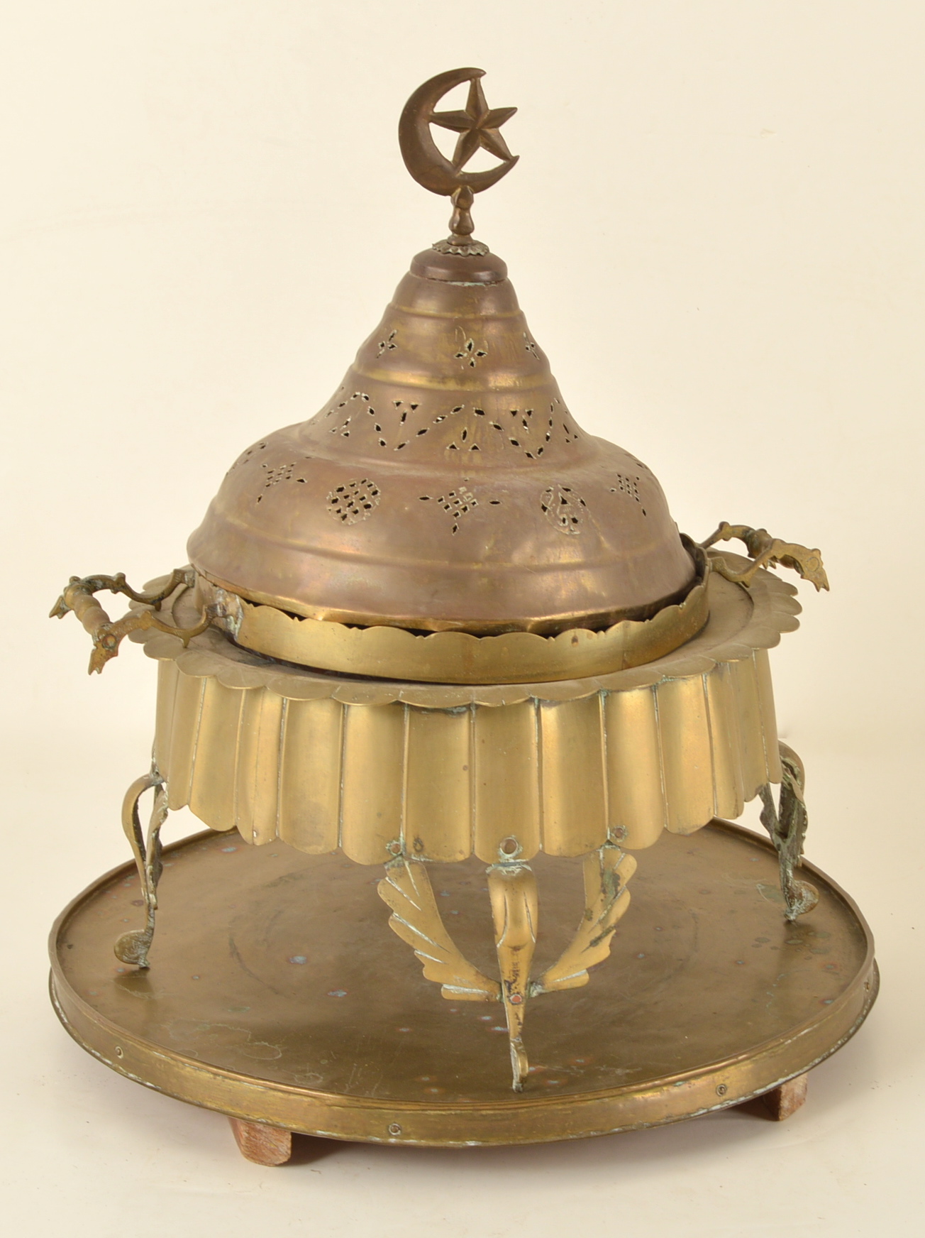 Large Turkish Brass Brazier