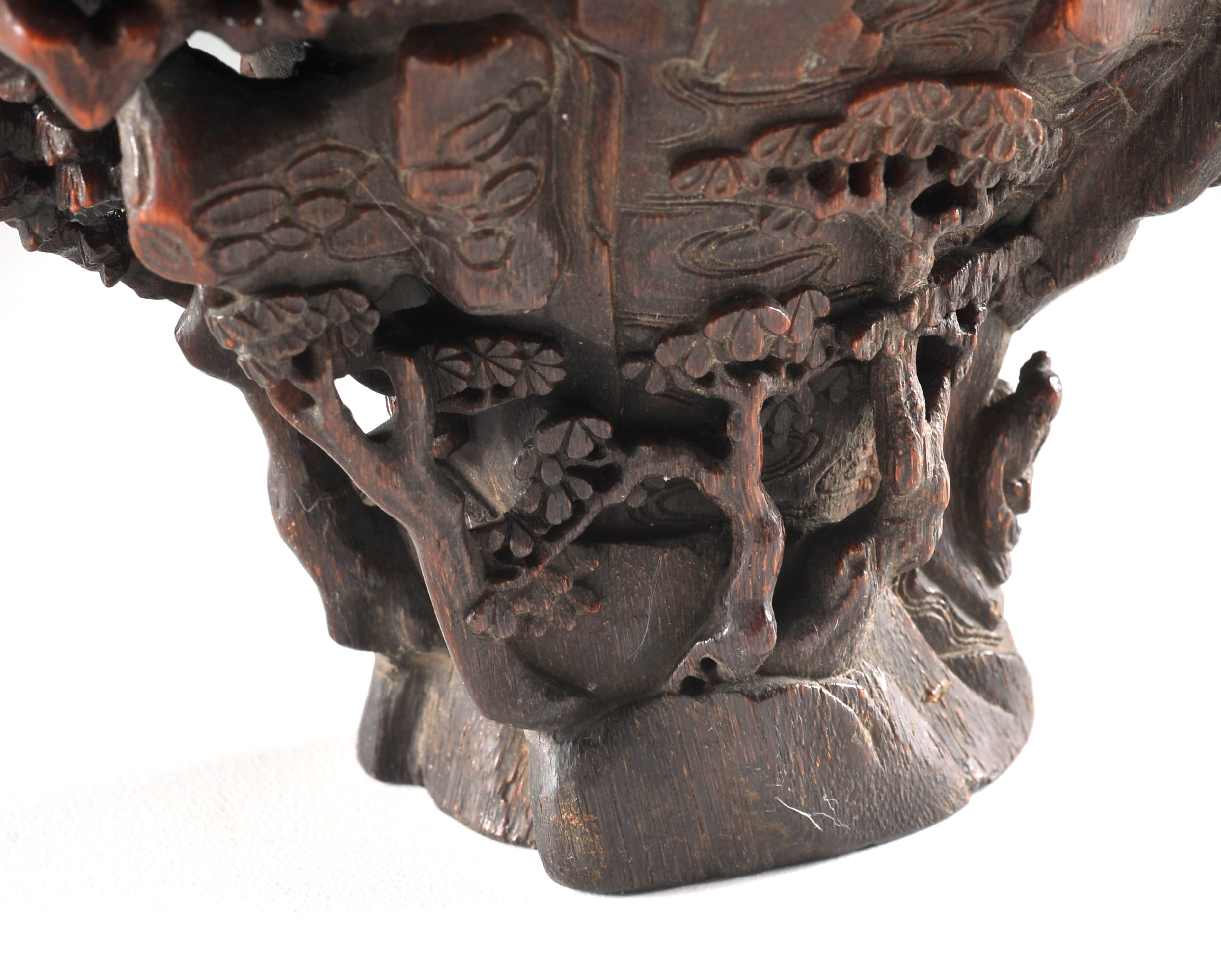 Fine 17th Century Chinese Rhinoceros Horn Libation Cup