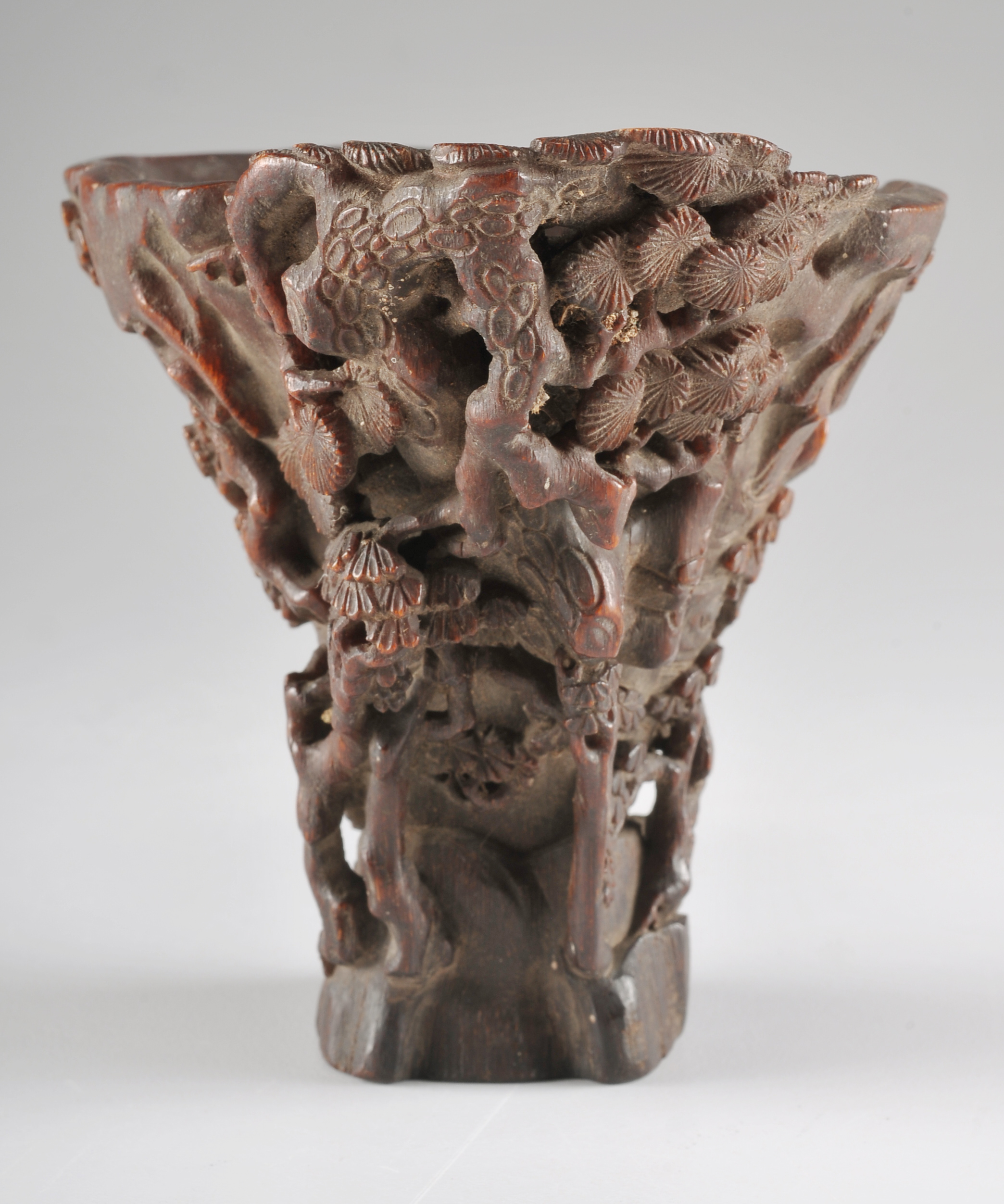 Fine 17th Century Chinese Rhinoceros Horn Libation Cup