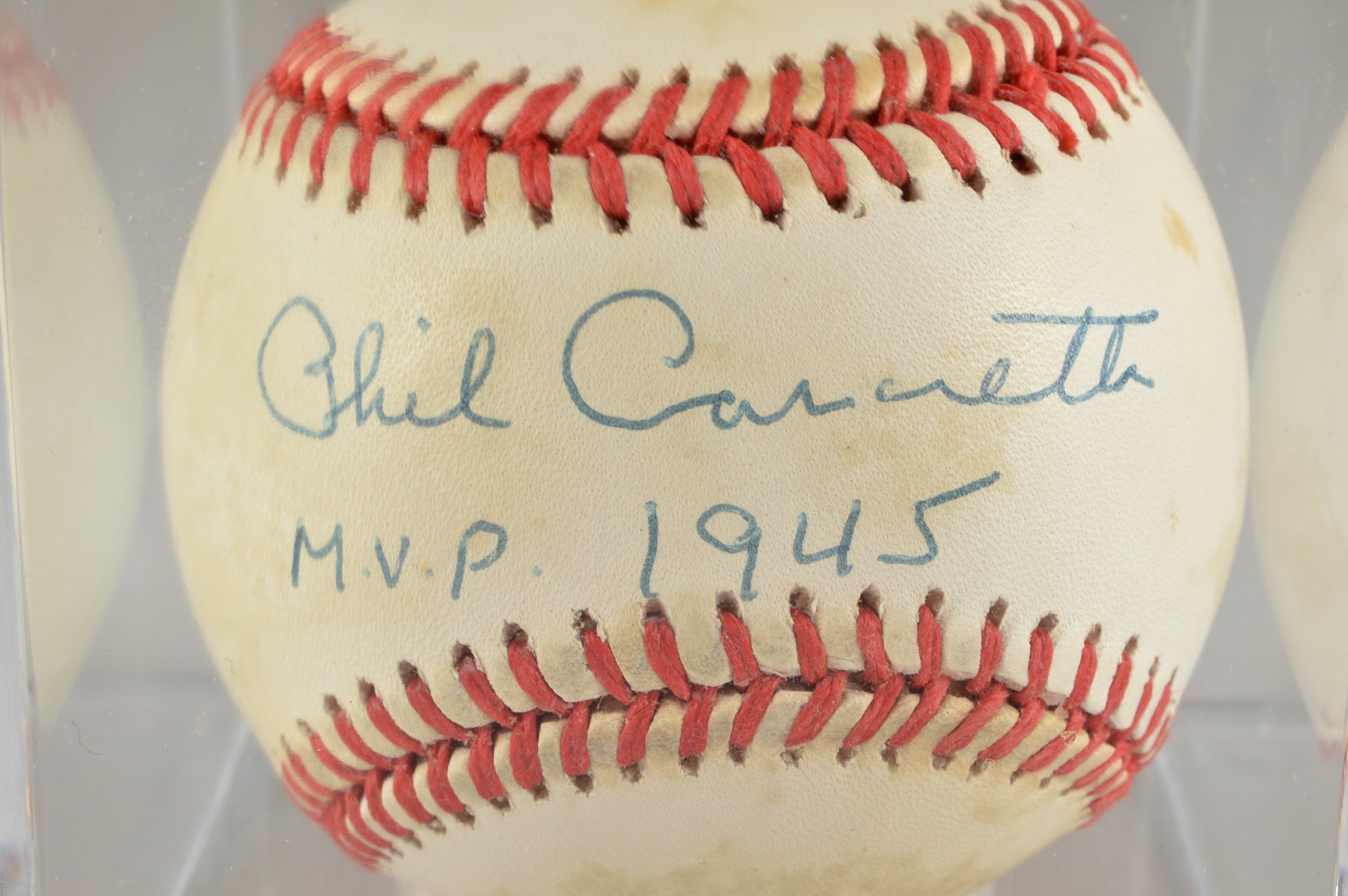 Frank Howard & Phil Cavaretta Autographed Rawlings Official Baseballs