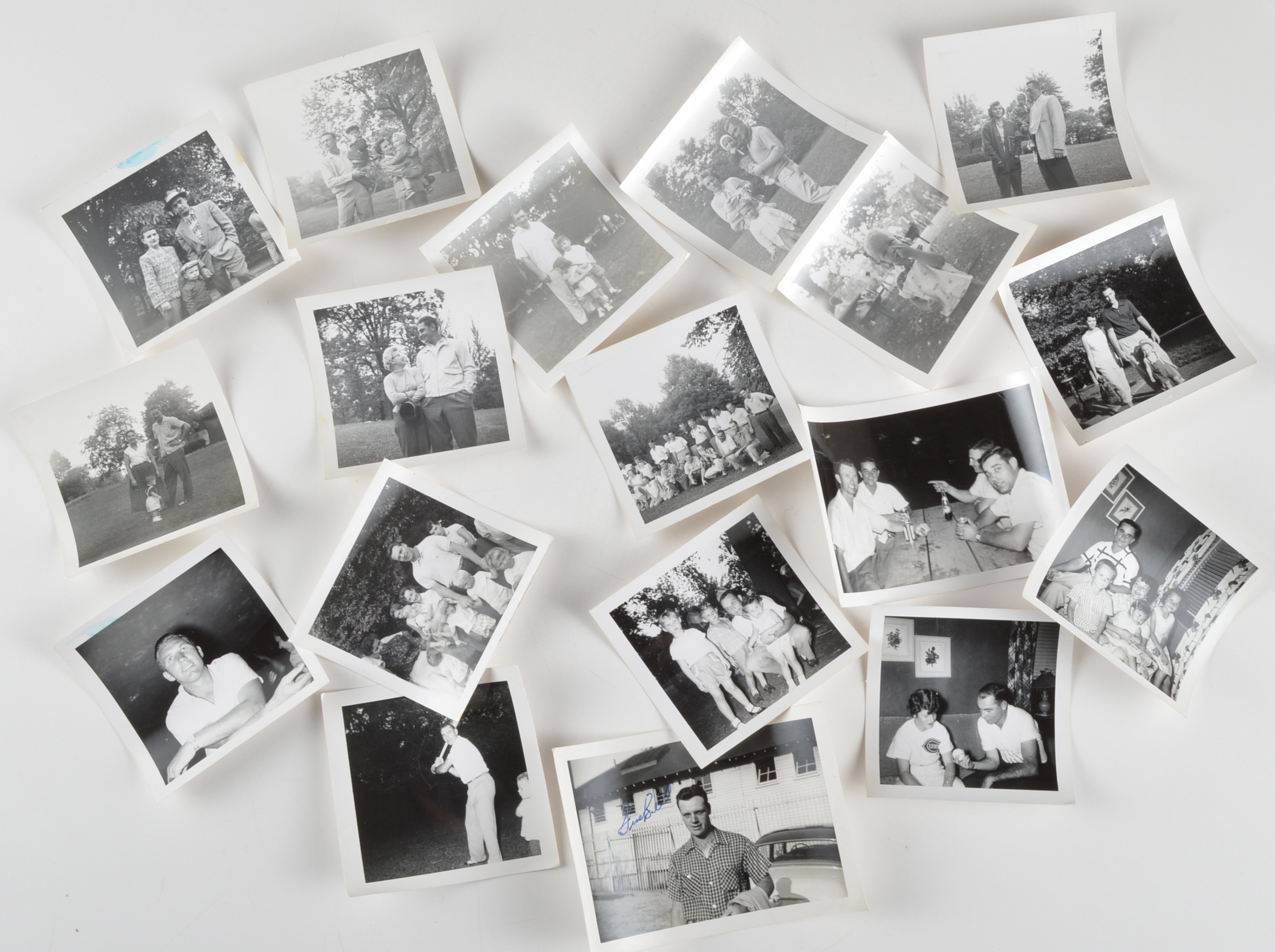 Scarce 1950s Cincinnati Reds Press Photos & Snap Shots With Vandeer Meer Autog.