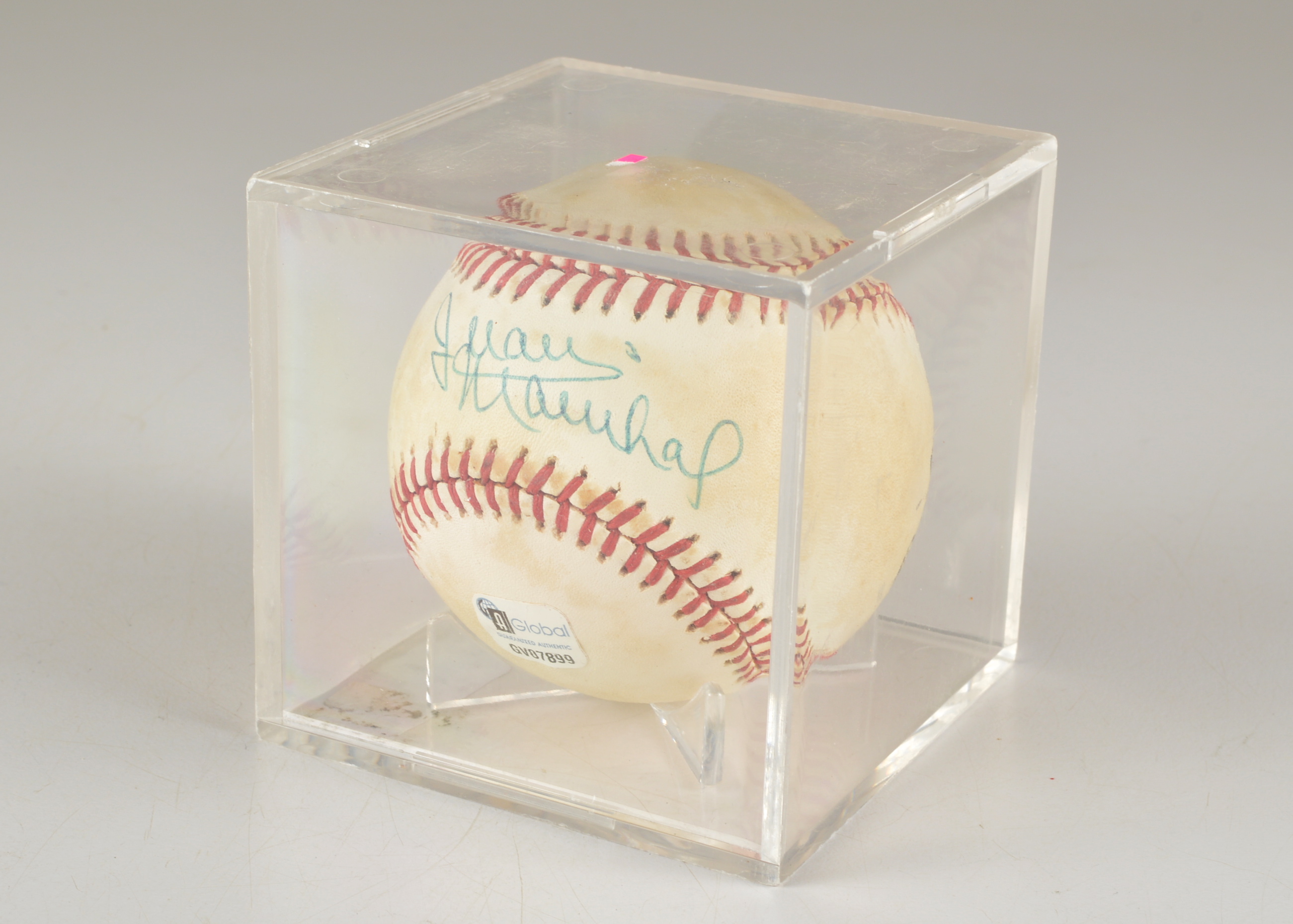 (HOF) Juan Marichal Autographed Rawlings National League Baseball With Holder