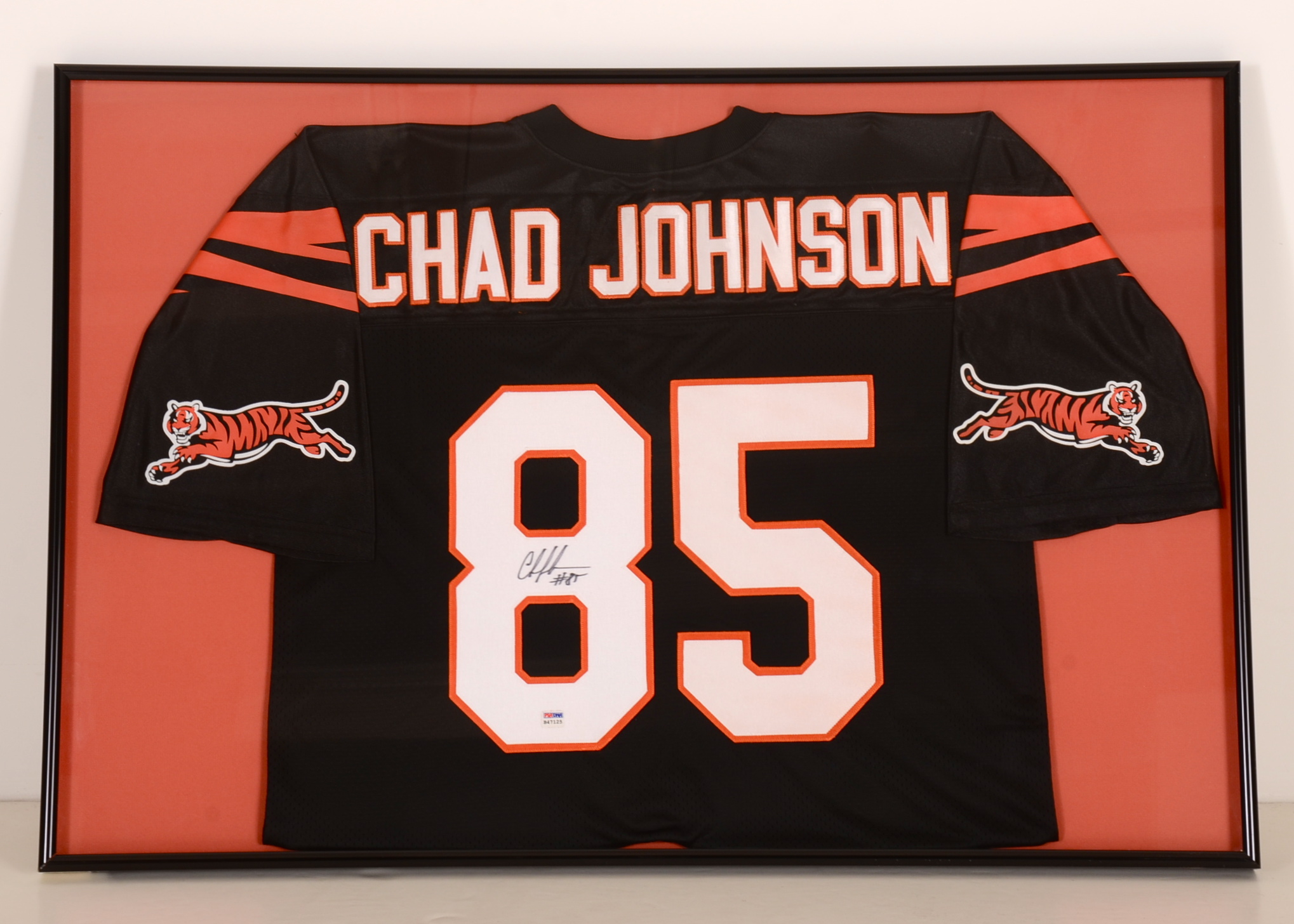 Chad Johnson Signed and Framed Cincinnati Bengas Jersey/PSA