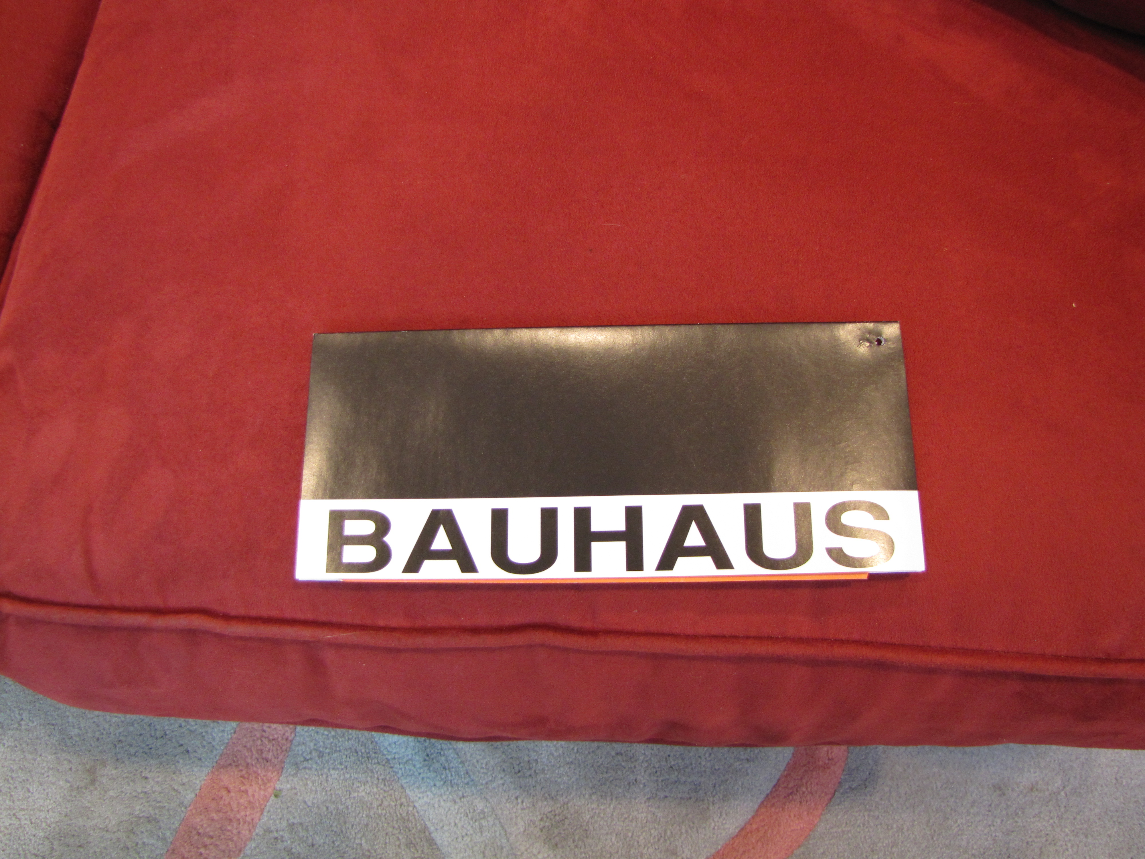 Bauhaus Micro Suede Love Seat Couch