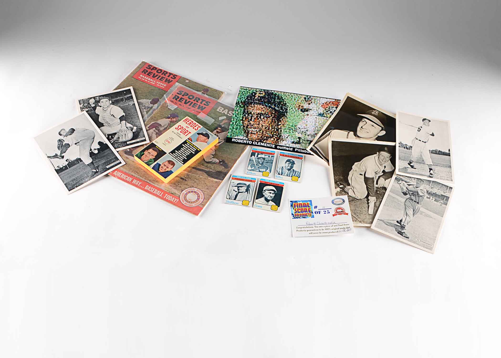 Fantastic Vintage Baseball Hall Of Fame Lot With Magazines, Cards, Photos, Etc.