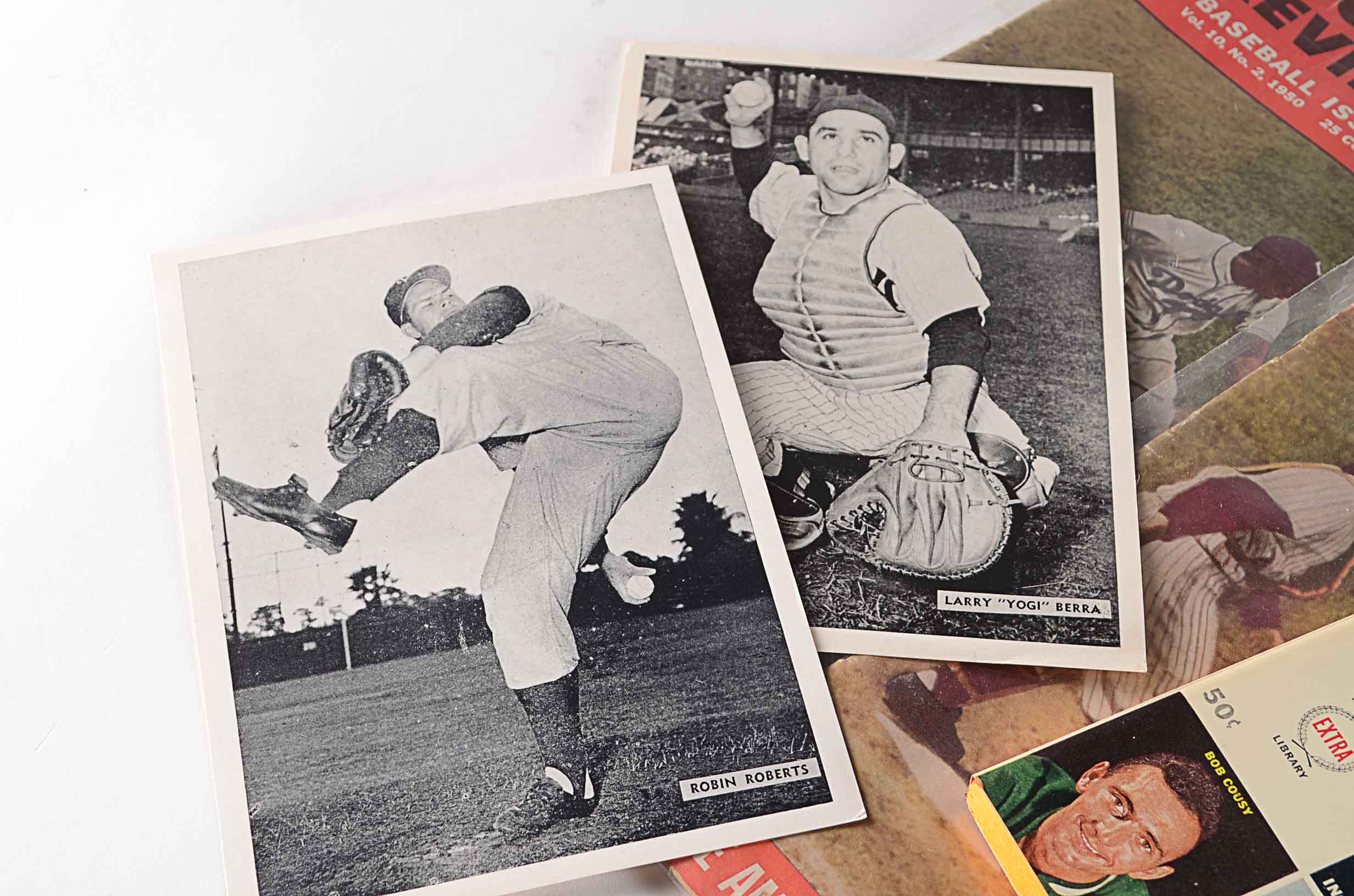 Fantastic Vintage Baseball Hall Of Fame Lot With Magazines, Cards, Photos, Etc.