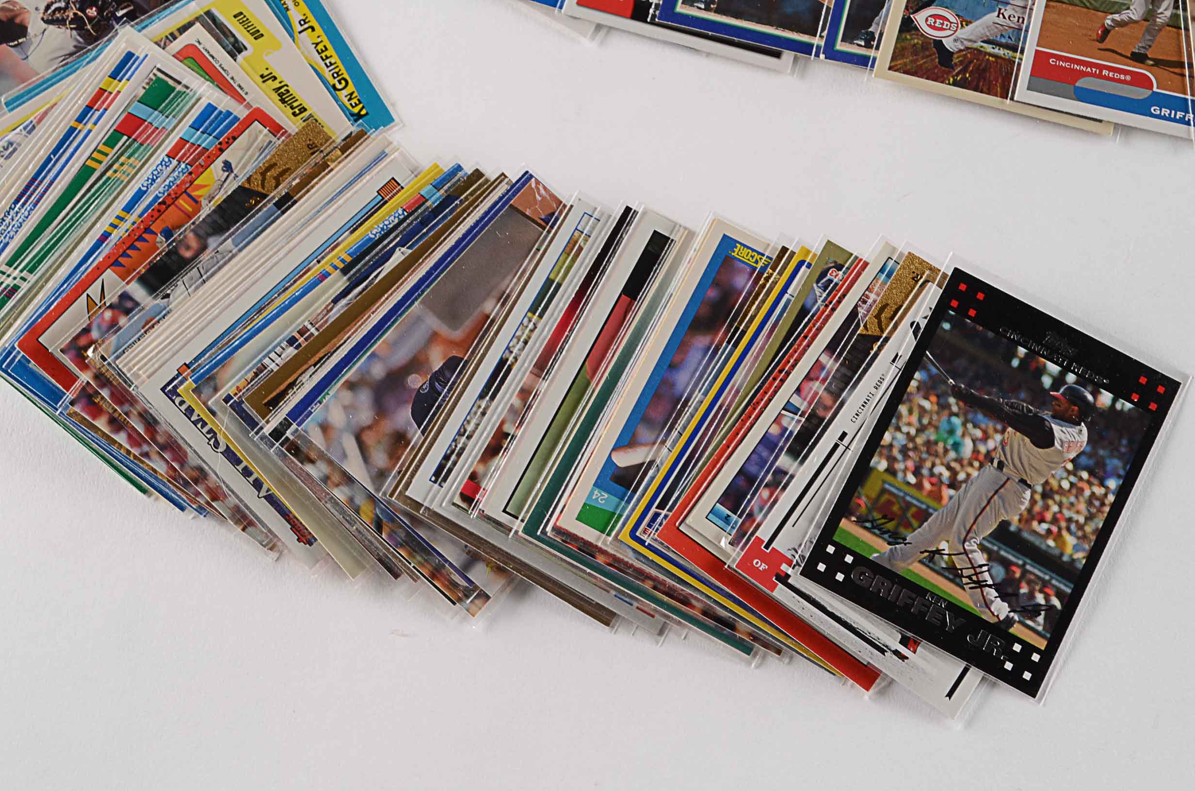 Approximately 140 Ken Griffey Jr. Baseball  Cards with 5 Rookies