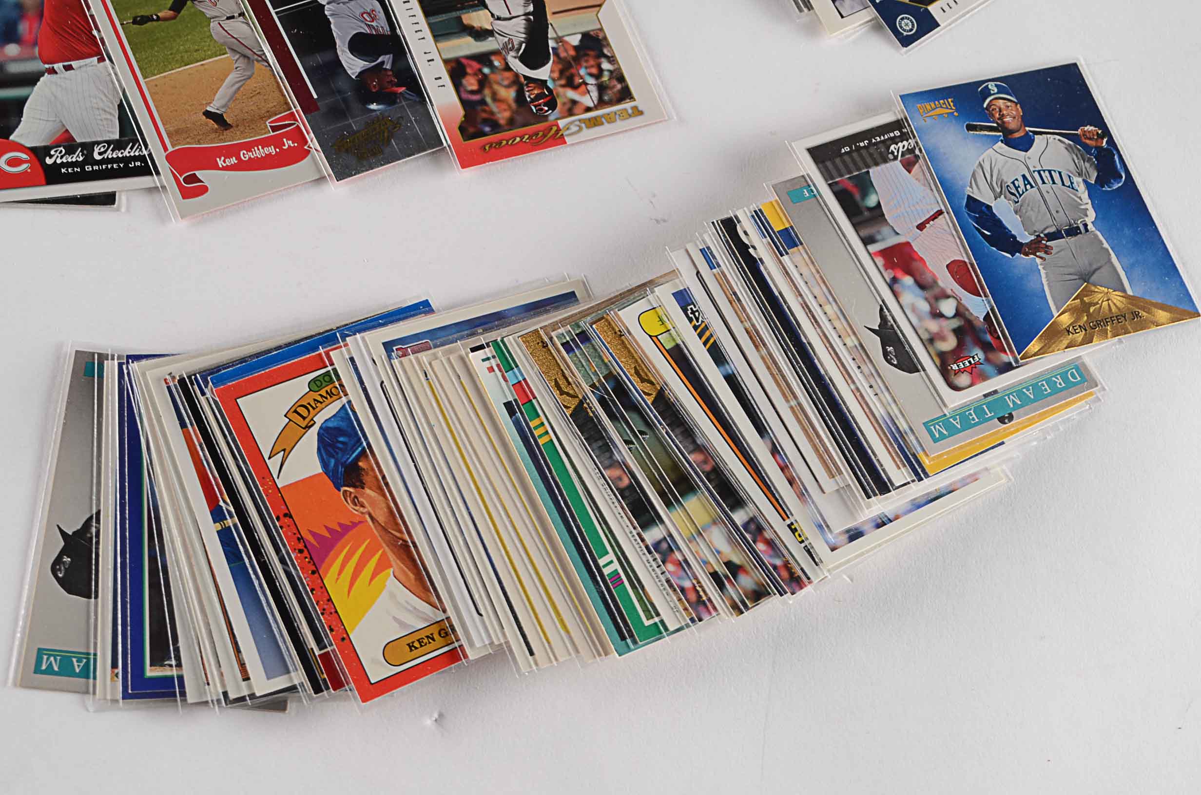 Approximately 140 Ken Griffey Jr. Baseball  Cards with 5 Rookies